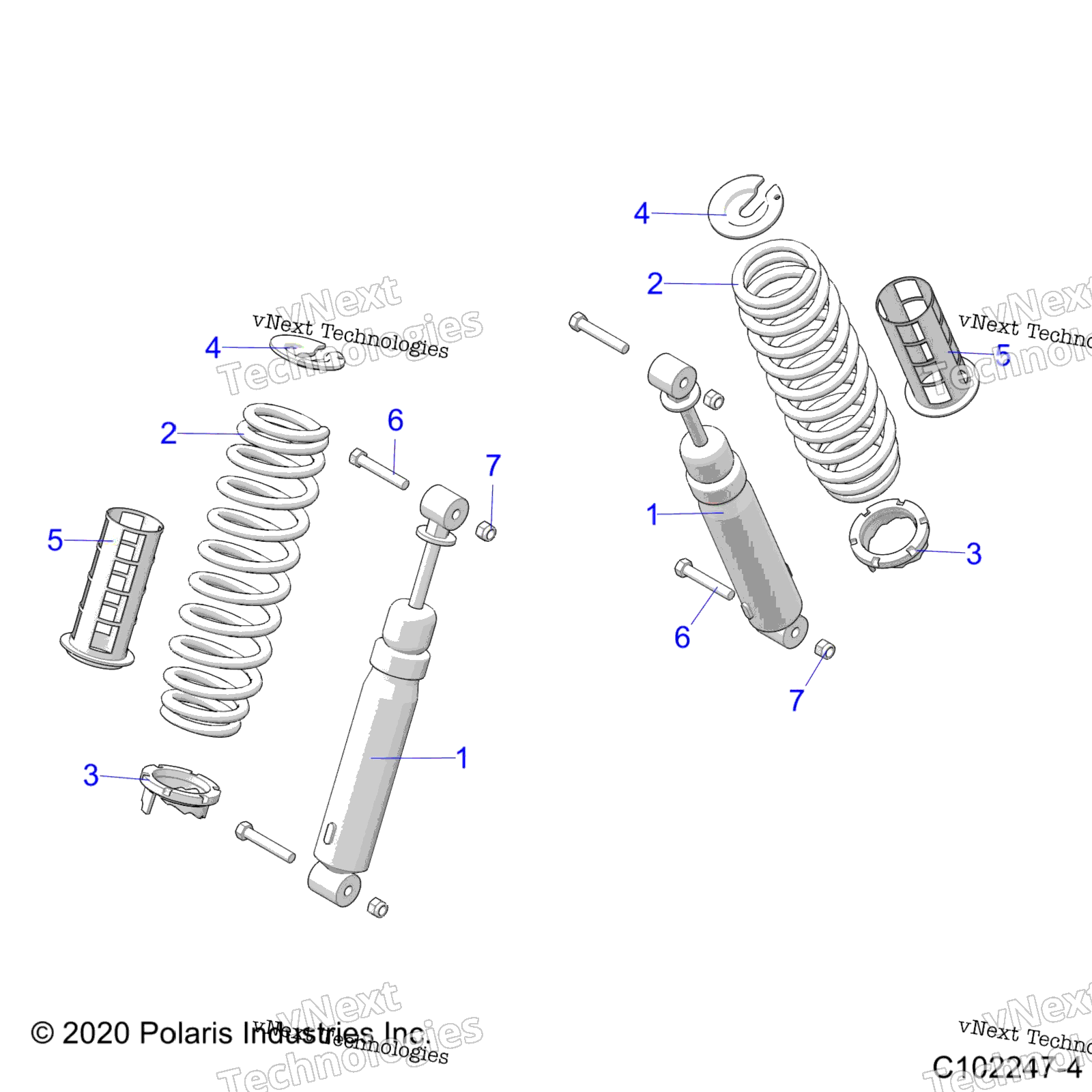 Подвеска, задняя Shocks & Mounting
