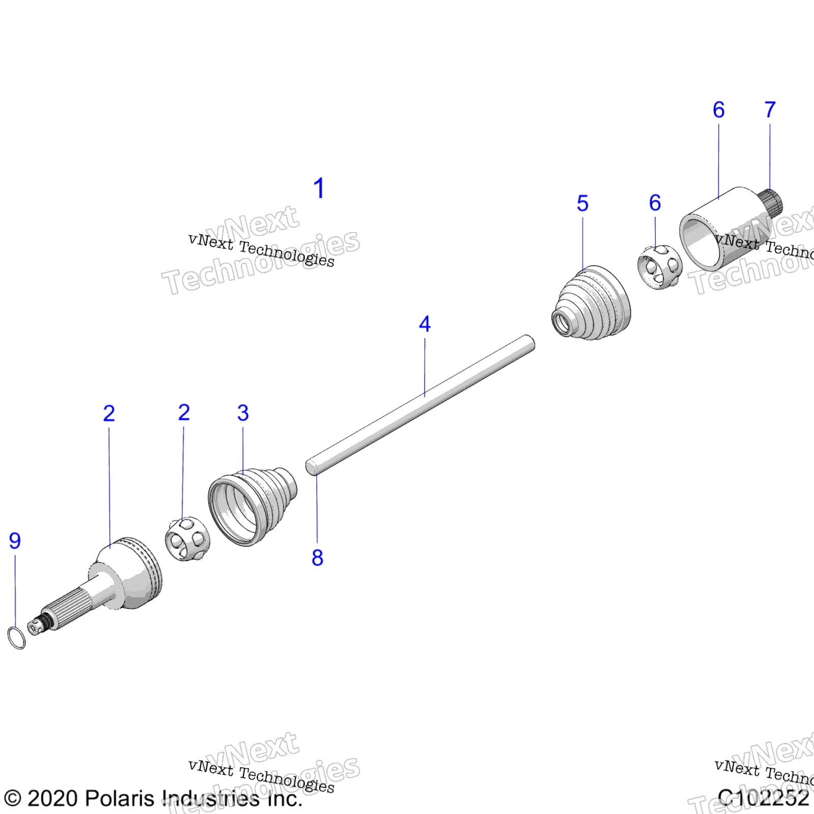 Привод Train, Drive Shaft, Middle