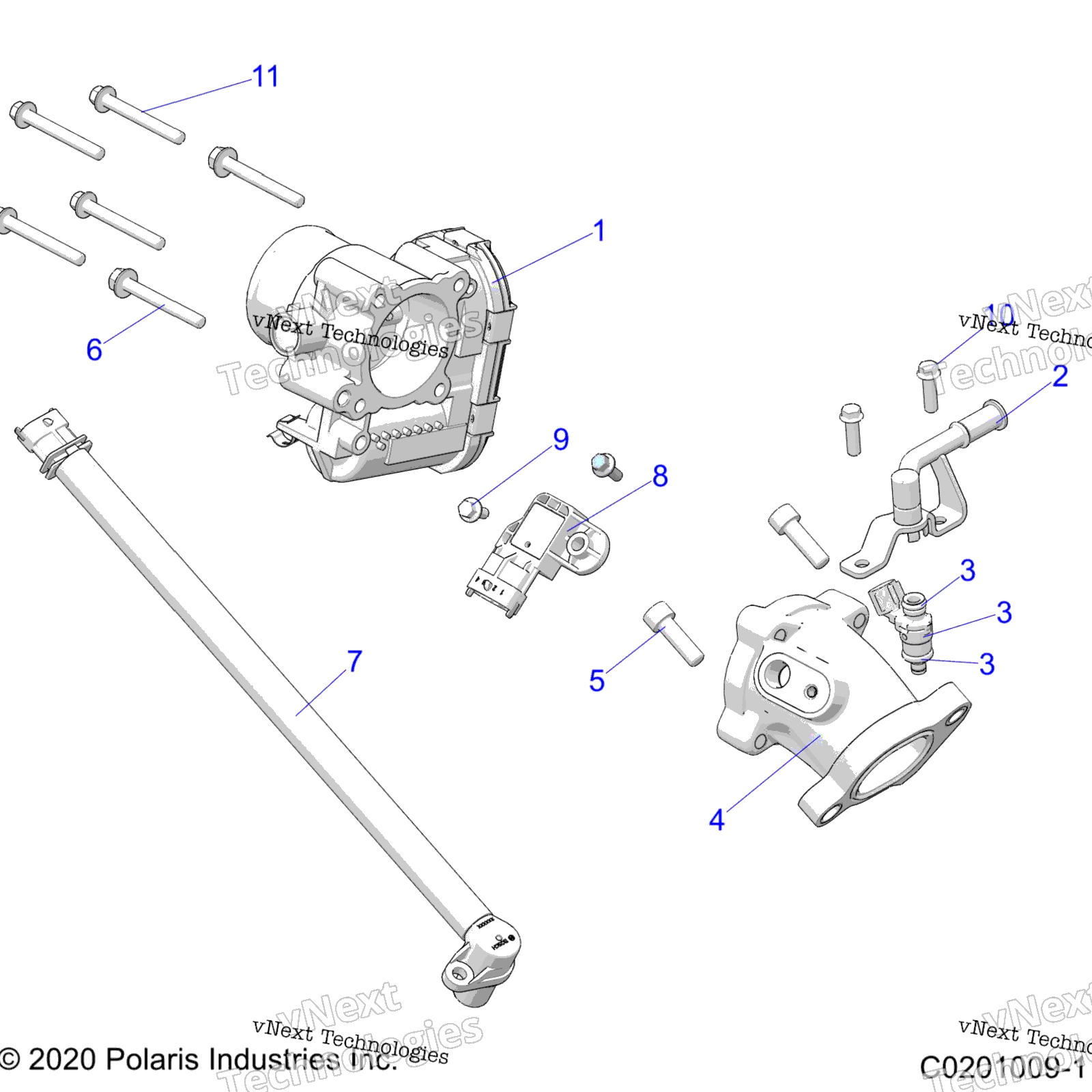 Двигатель, дроссельный узел & Fuel Rail A21ee57b1/B3/B5/B7/B9
