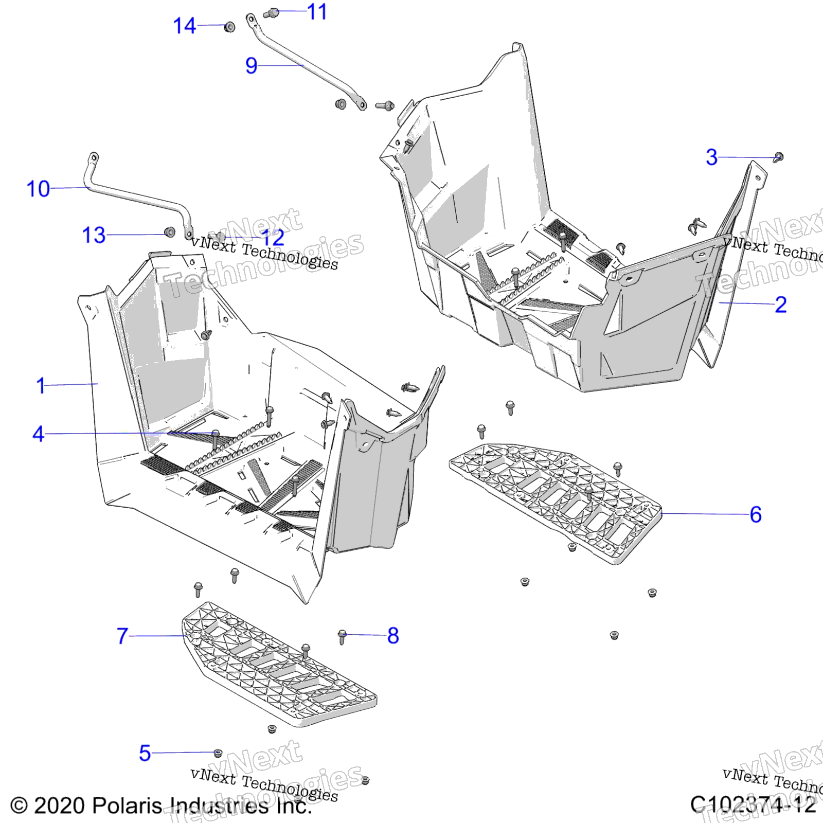 кузов Footwells
