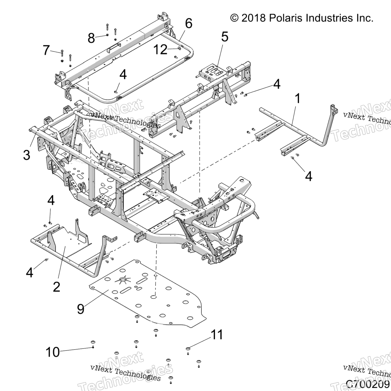 Chassis, рама R21maa57f1 / F9 / Sf1 / F9 / C1 / C9 / Ck