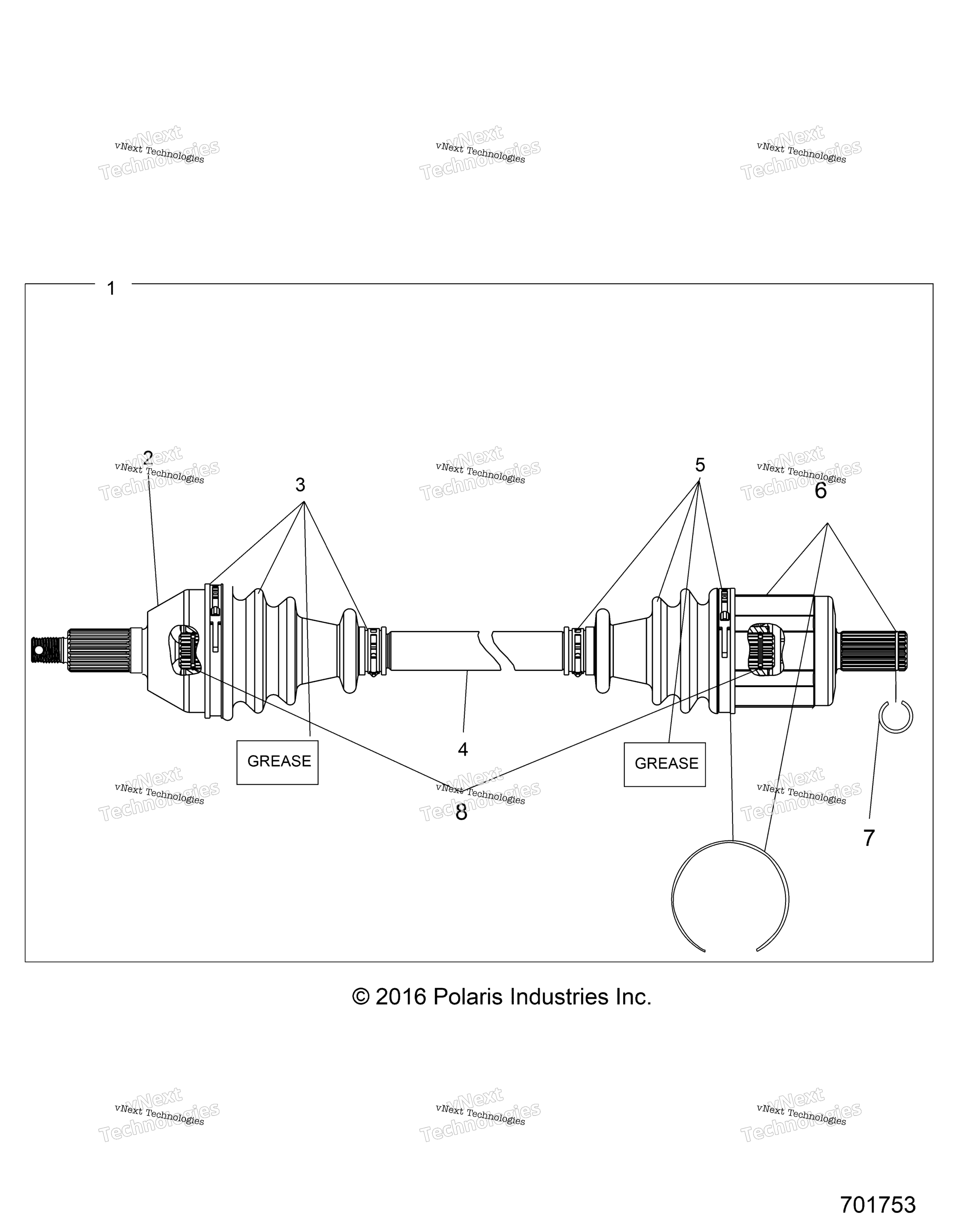Привод Train, Front Drive Shaft
