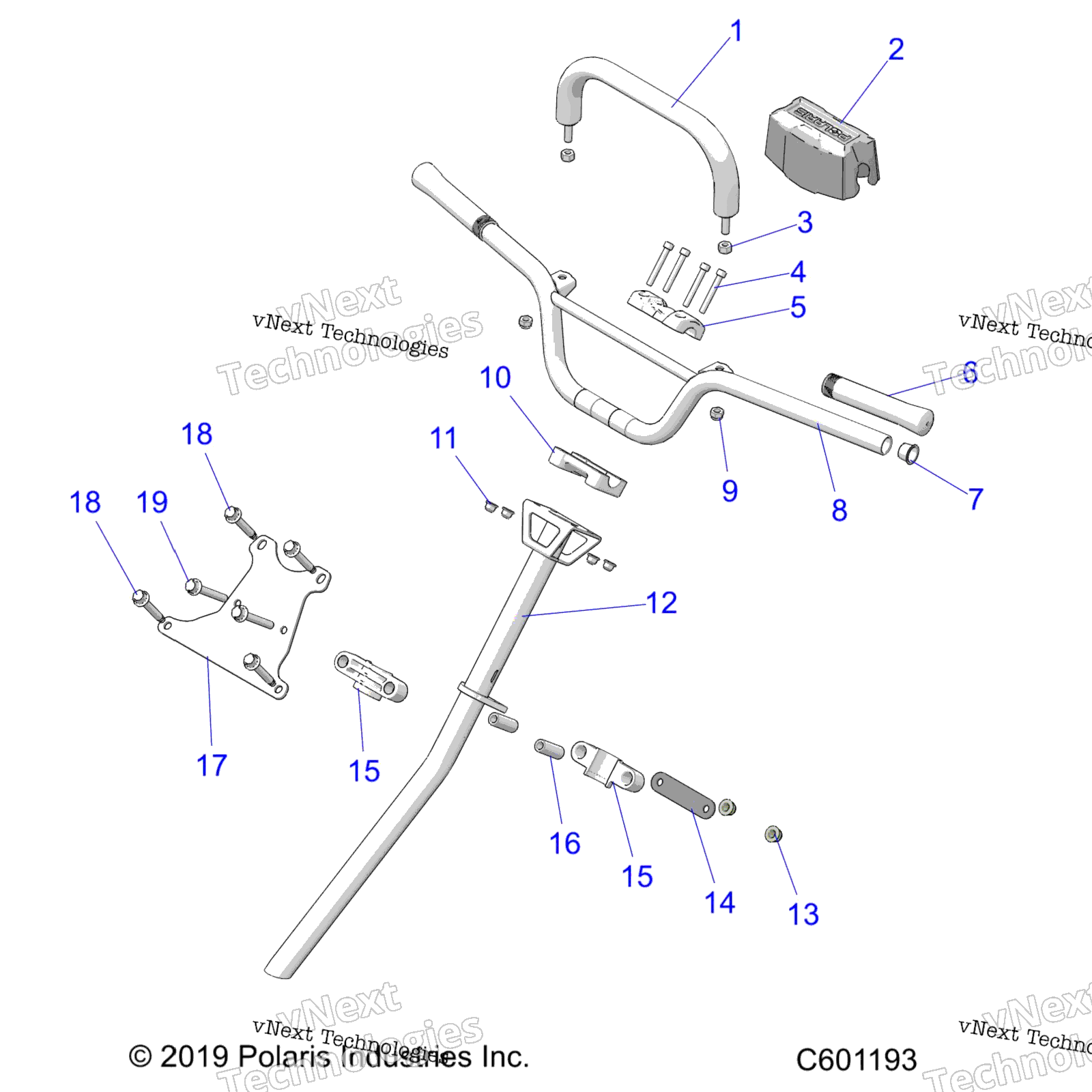 Steering, Handlebar, рулевое управление Post