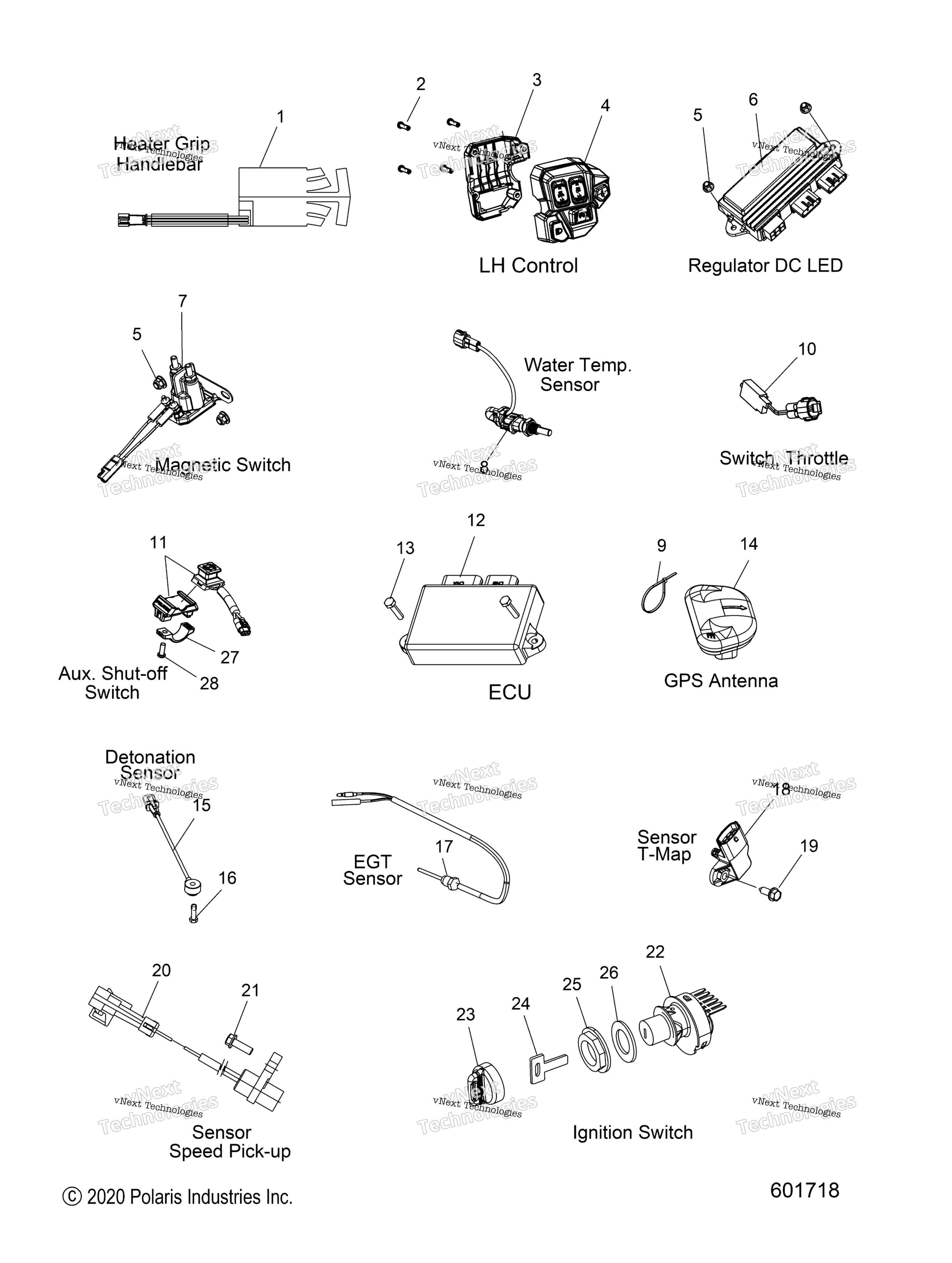 Electrical, Switches, Sensors & Components All опции