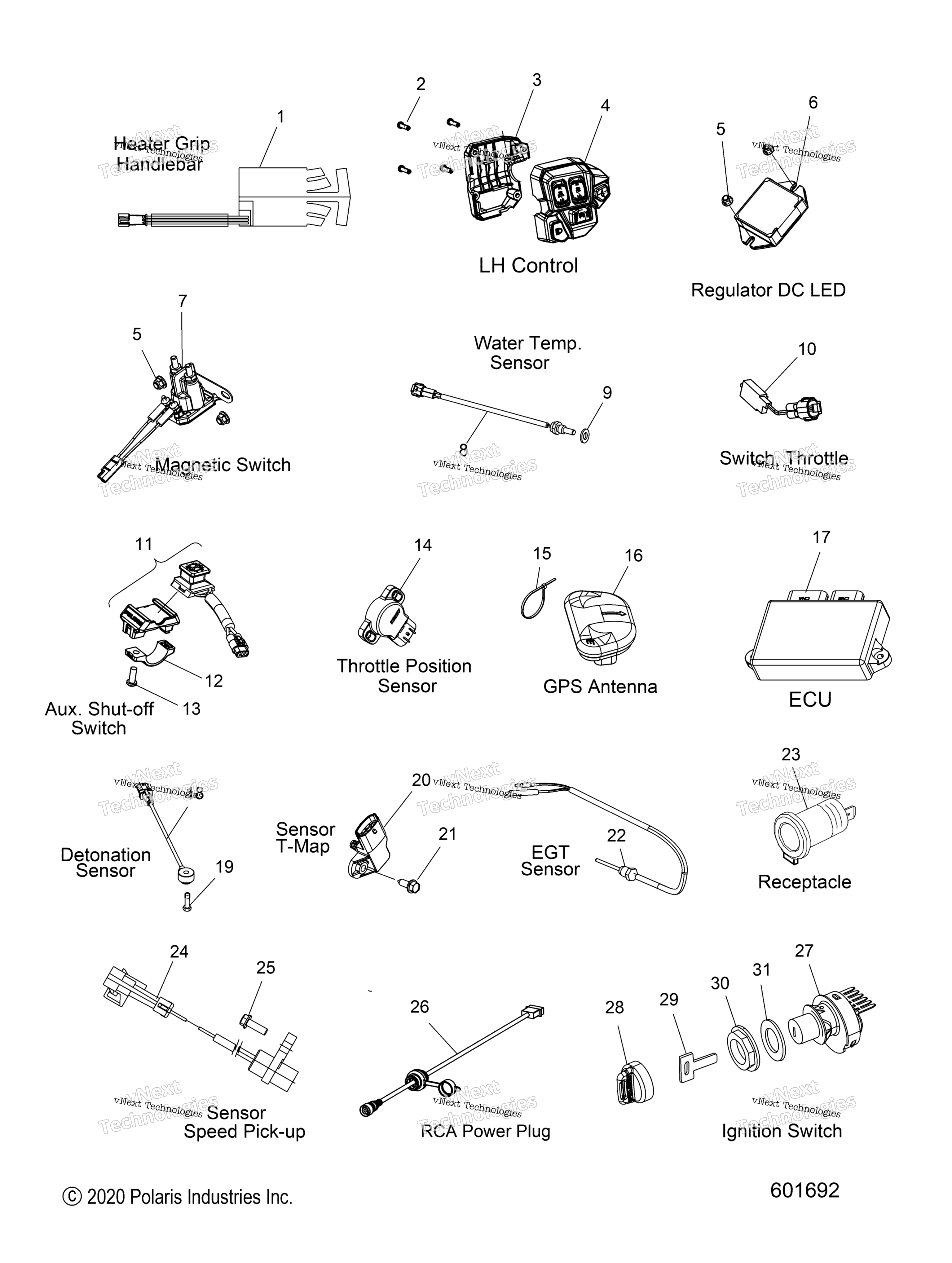Electrical, Switches, Sensors & Components All опции