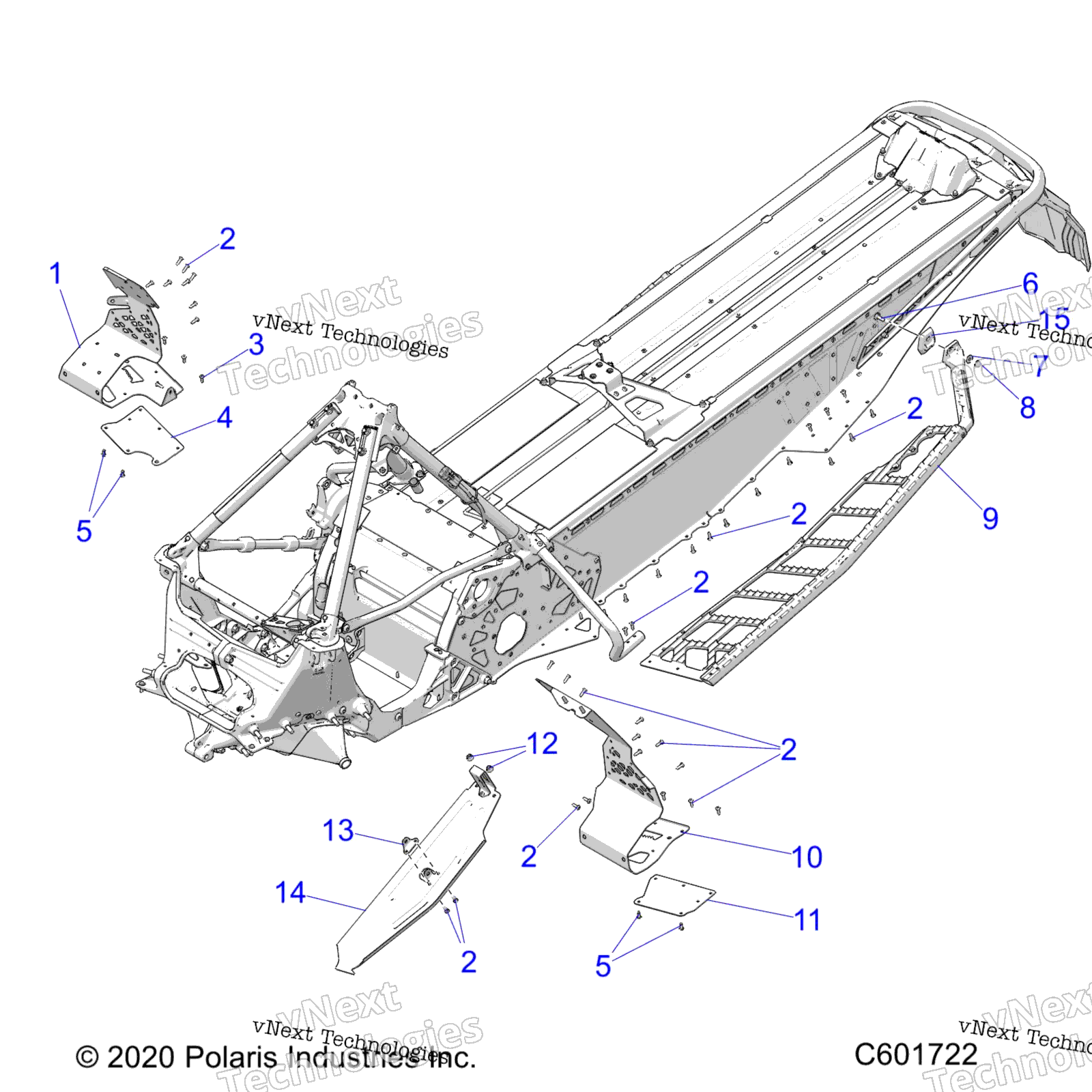 Chassis, сцепление защита / Footrests / Running Boards All Options