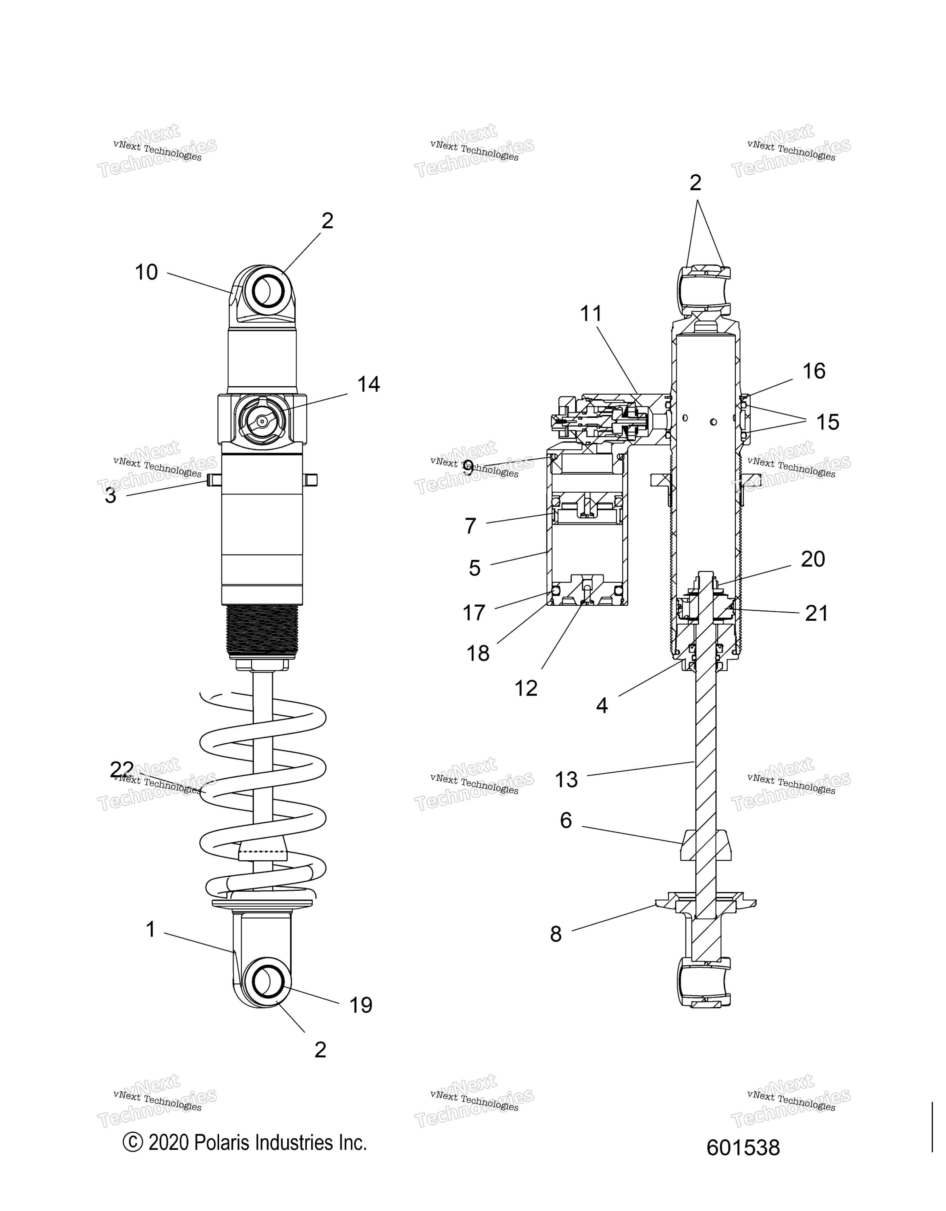 Suspension, Shock, задний Track