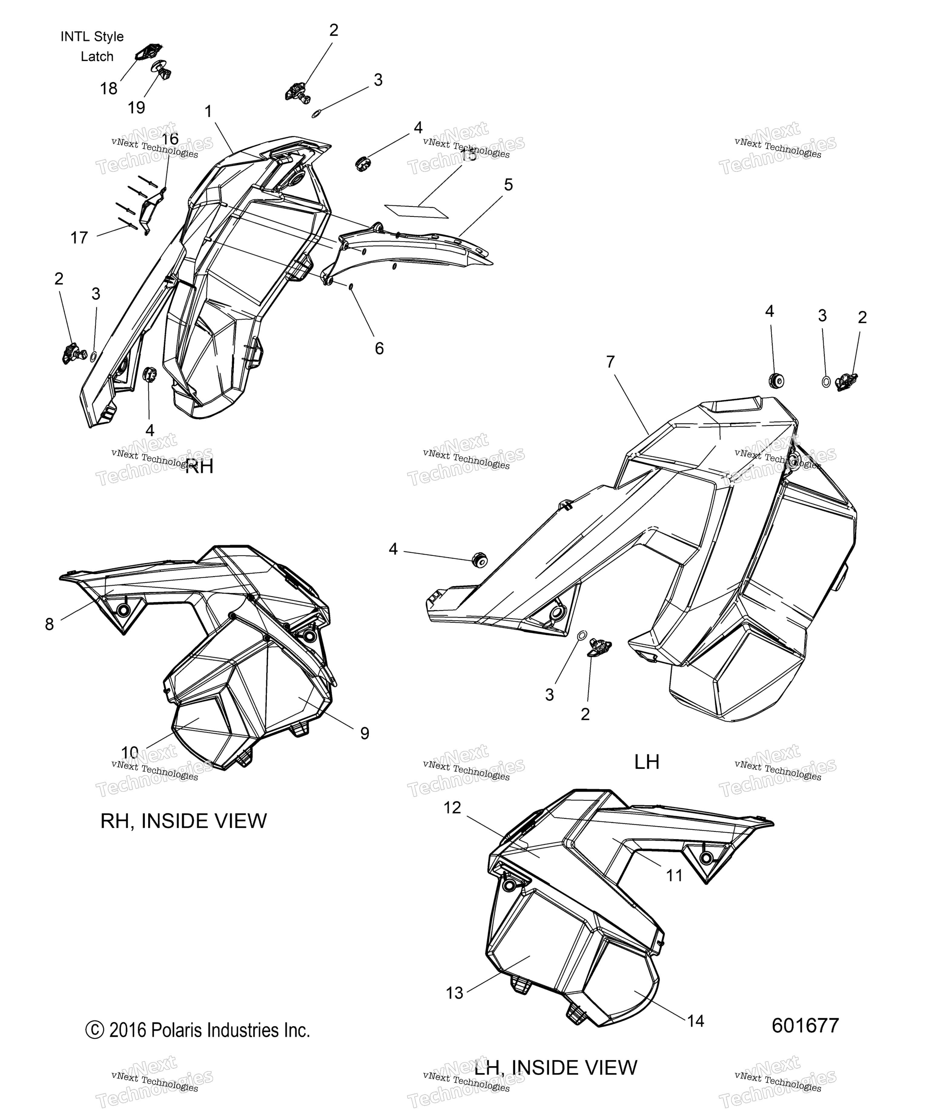 Body, Side Panels All опции