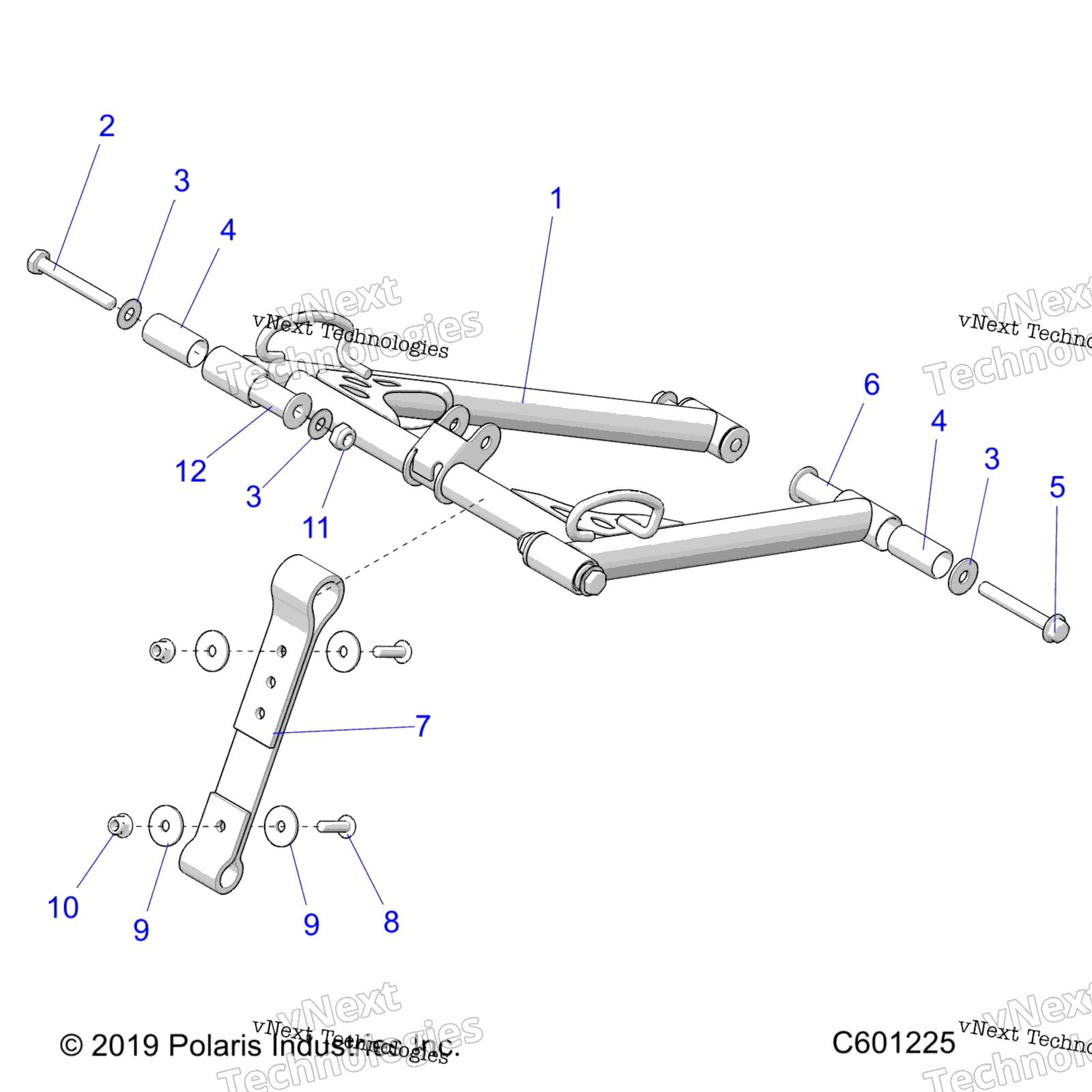 Suspension, Torque Arm, передний All Options