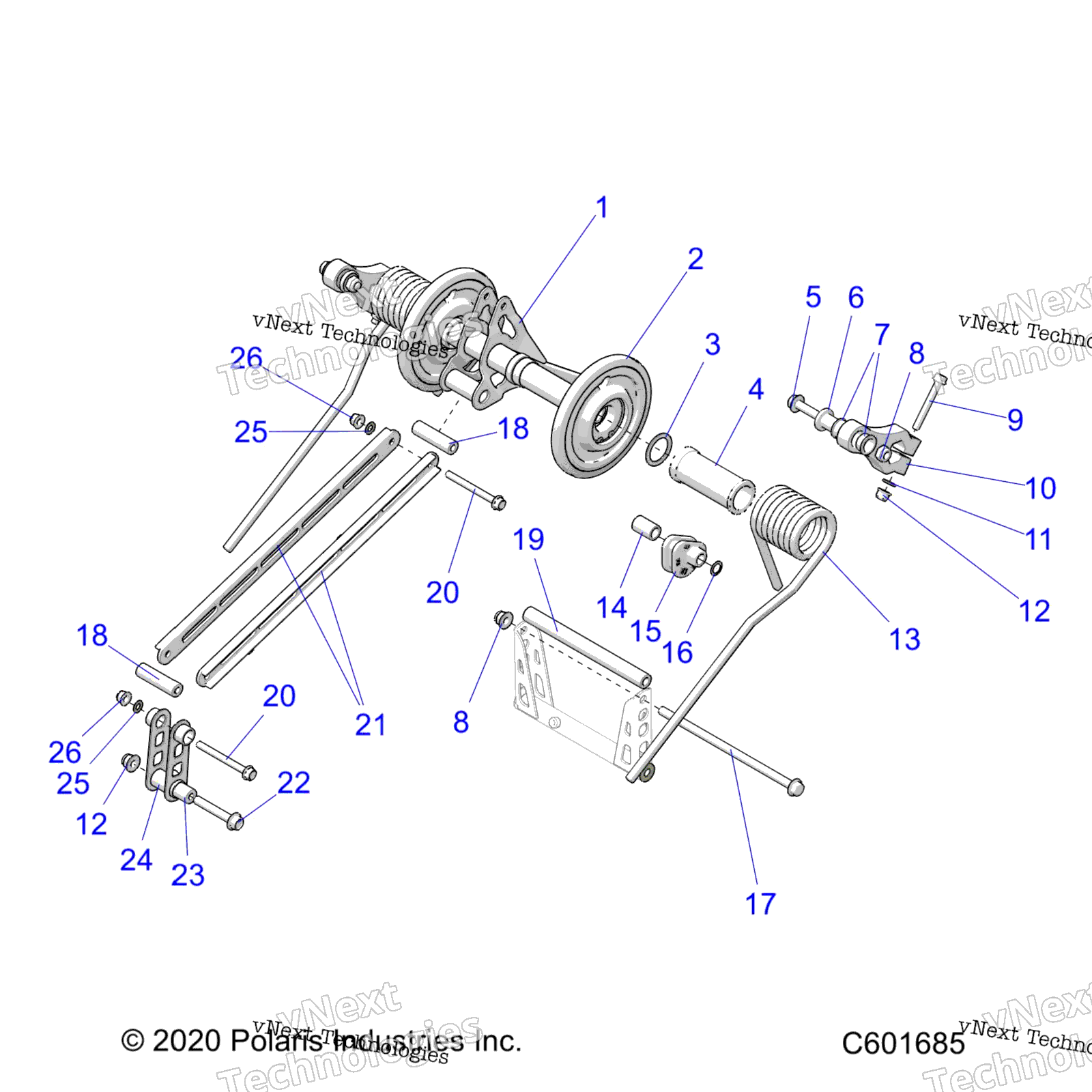 Suspension, Torque Arm, задний