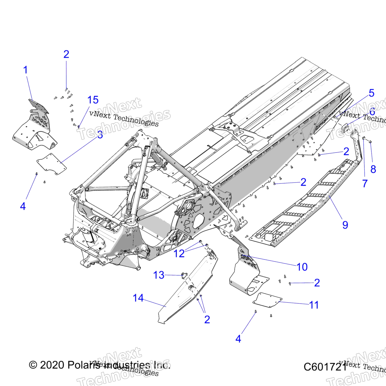 Chassis, сцепление защита / Footrests / Running Boards All Options