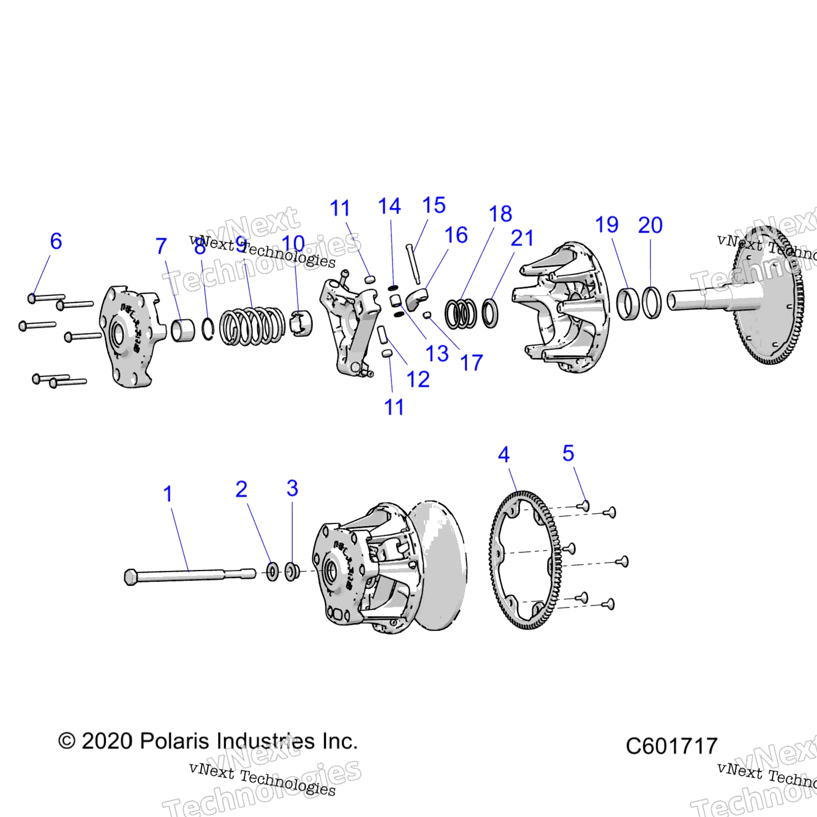 Привод Train, Clutch, Primary All Options