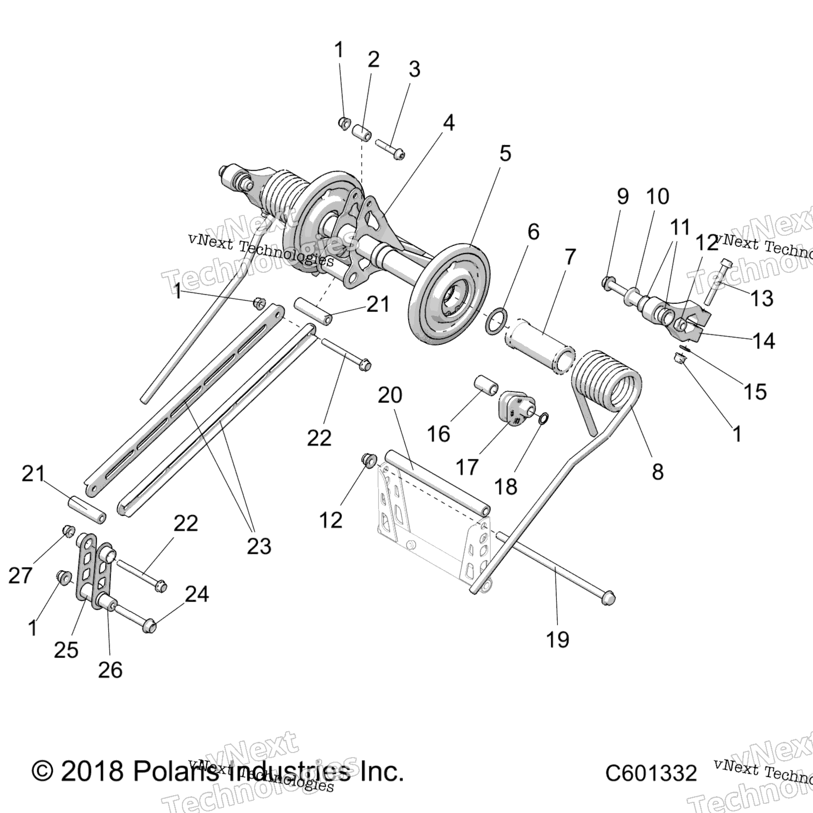 Suspension, Torque Arm, задний All Options