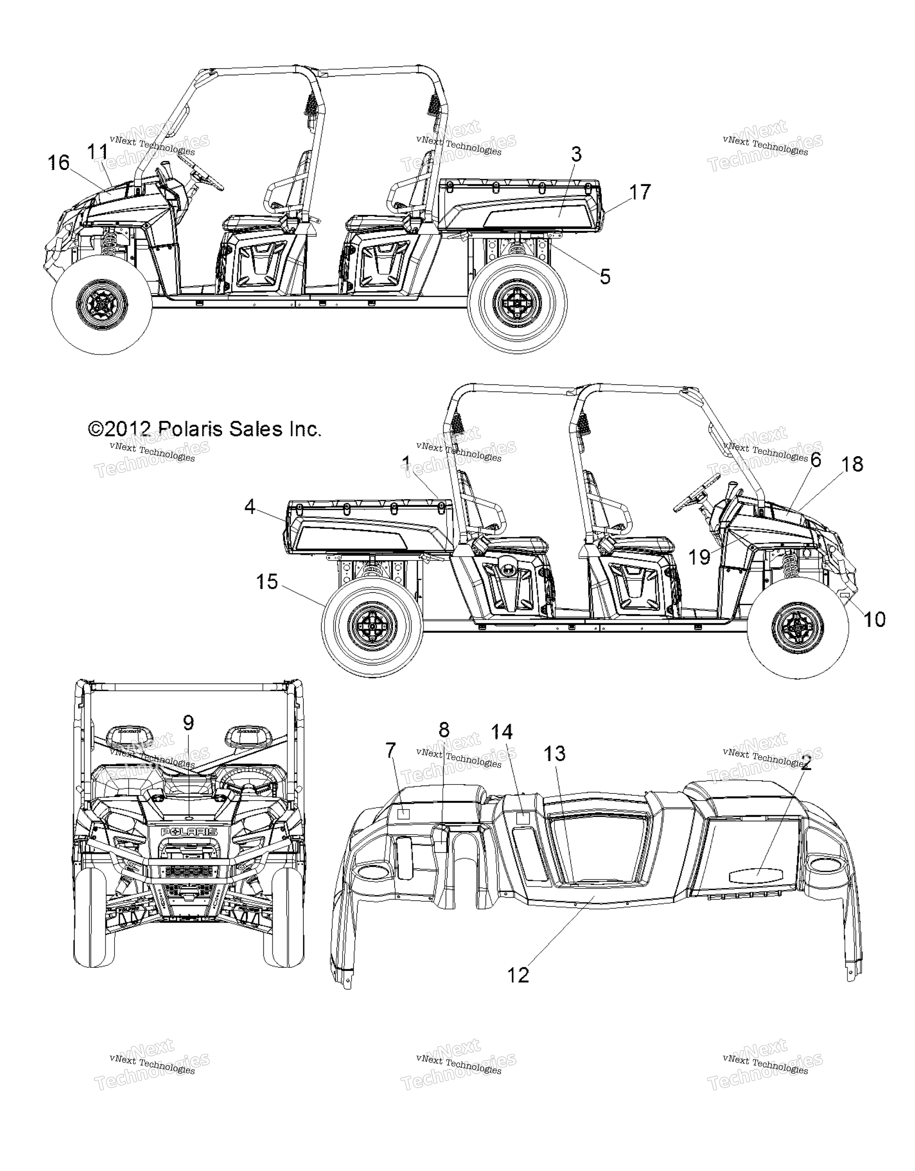 Body, наклейки R13wh76ag / Ar / Eah / Eai / Kg