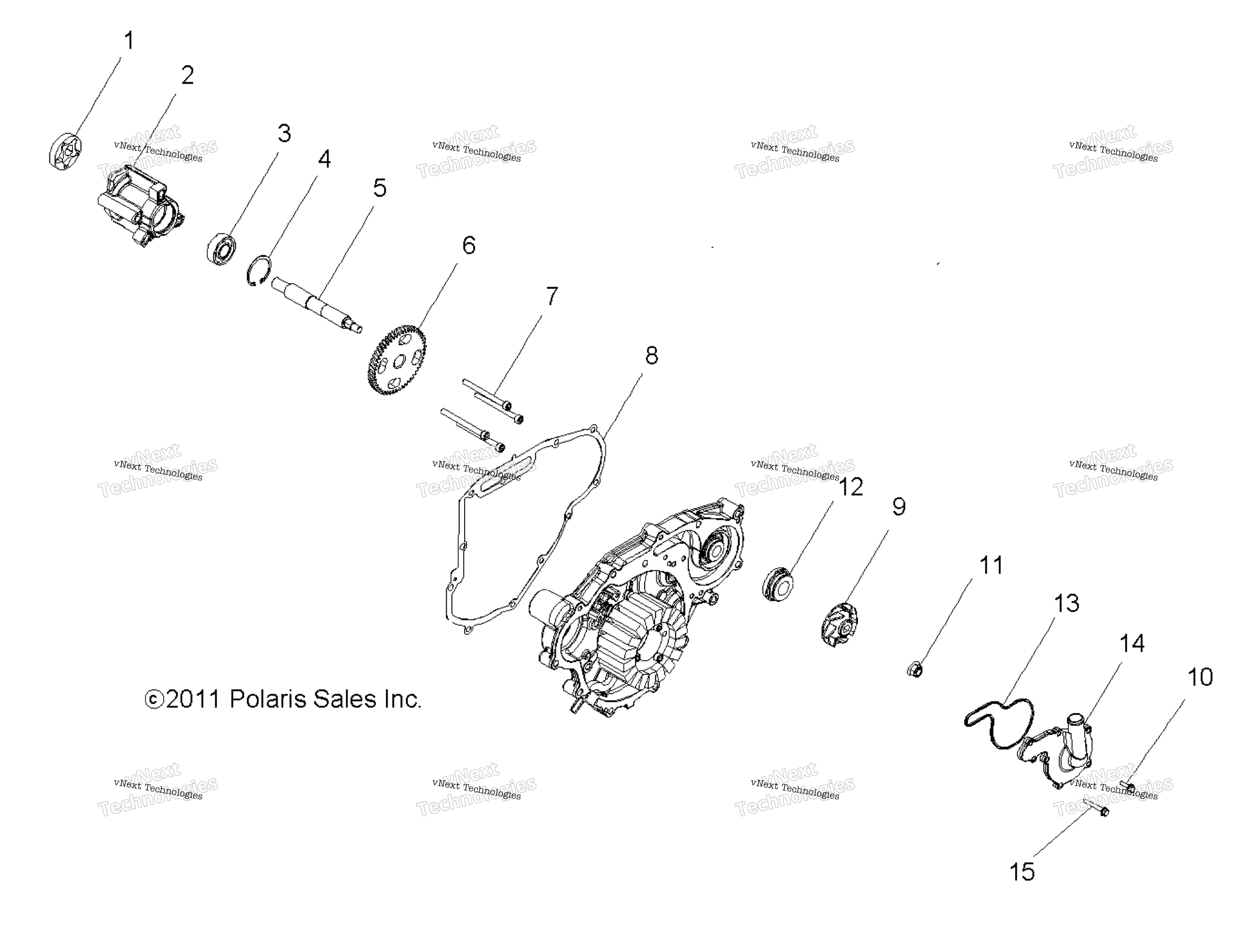 Двигатель, масляный насос & Water Pump R13wh76ag/Ar/Eah/Eai/Kg