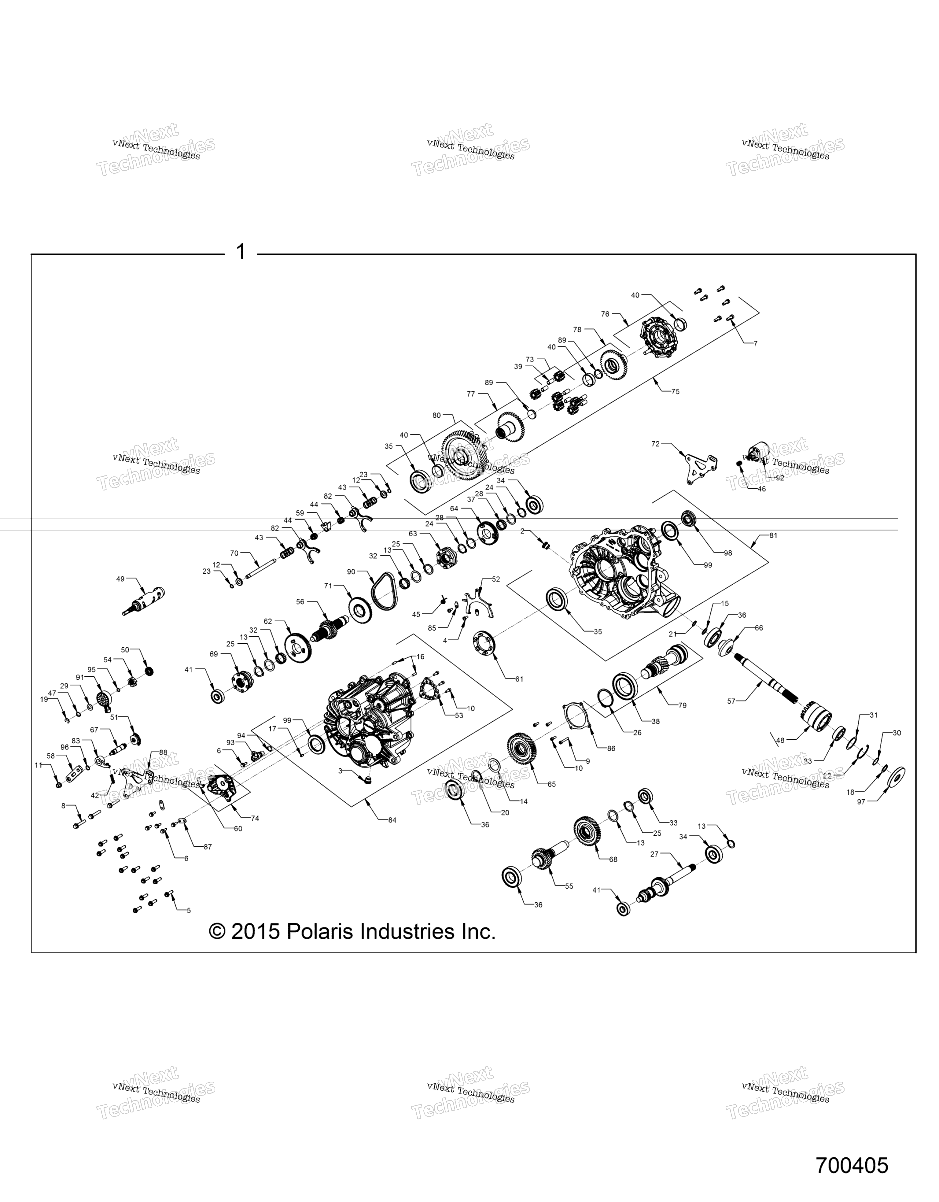 Трансмиссия, главный редуктор Internal R16rua/Rue/Rva/Rve All Options
