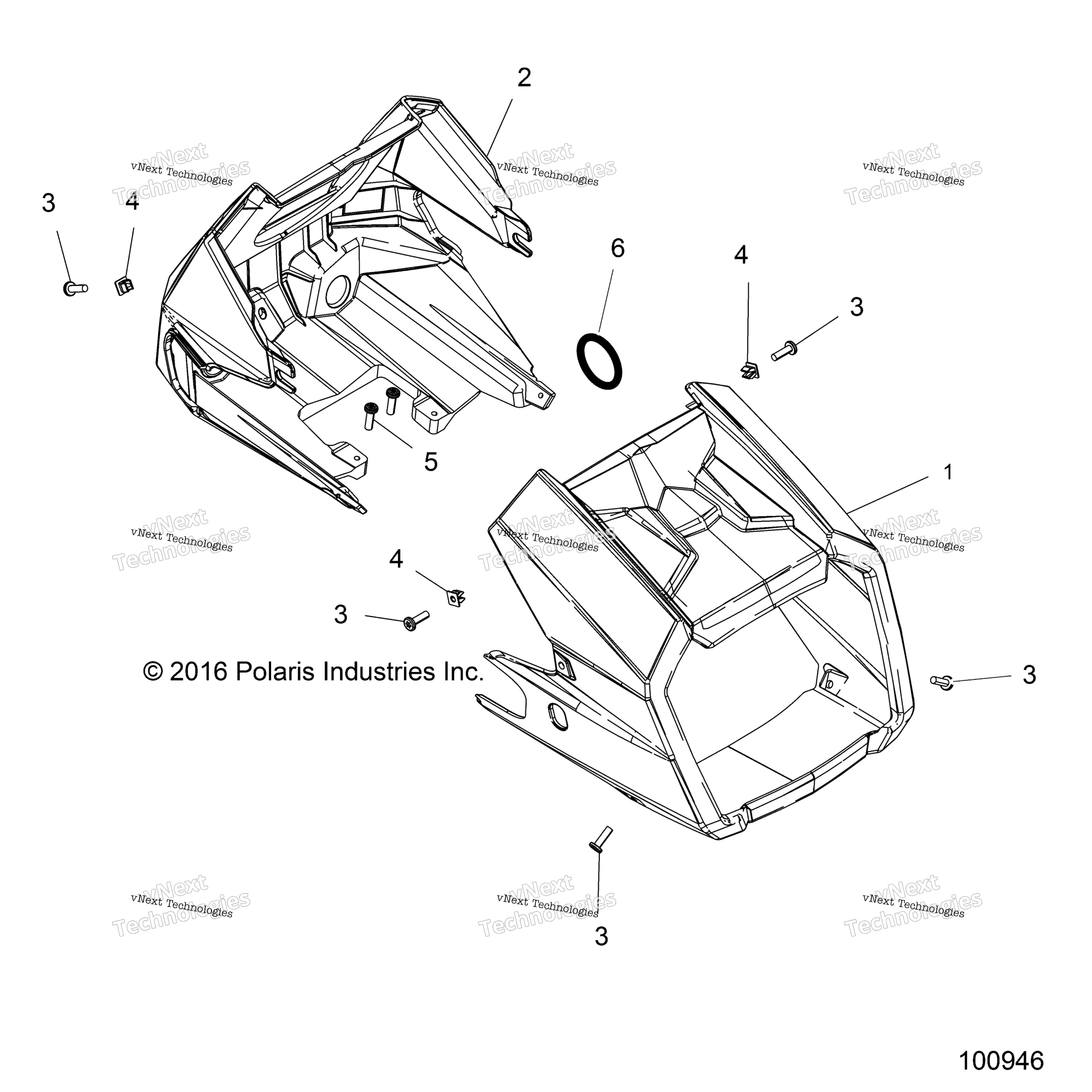 Body, Headlight Pod A17ses57cl / El