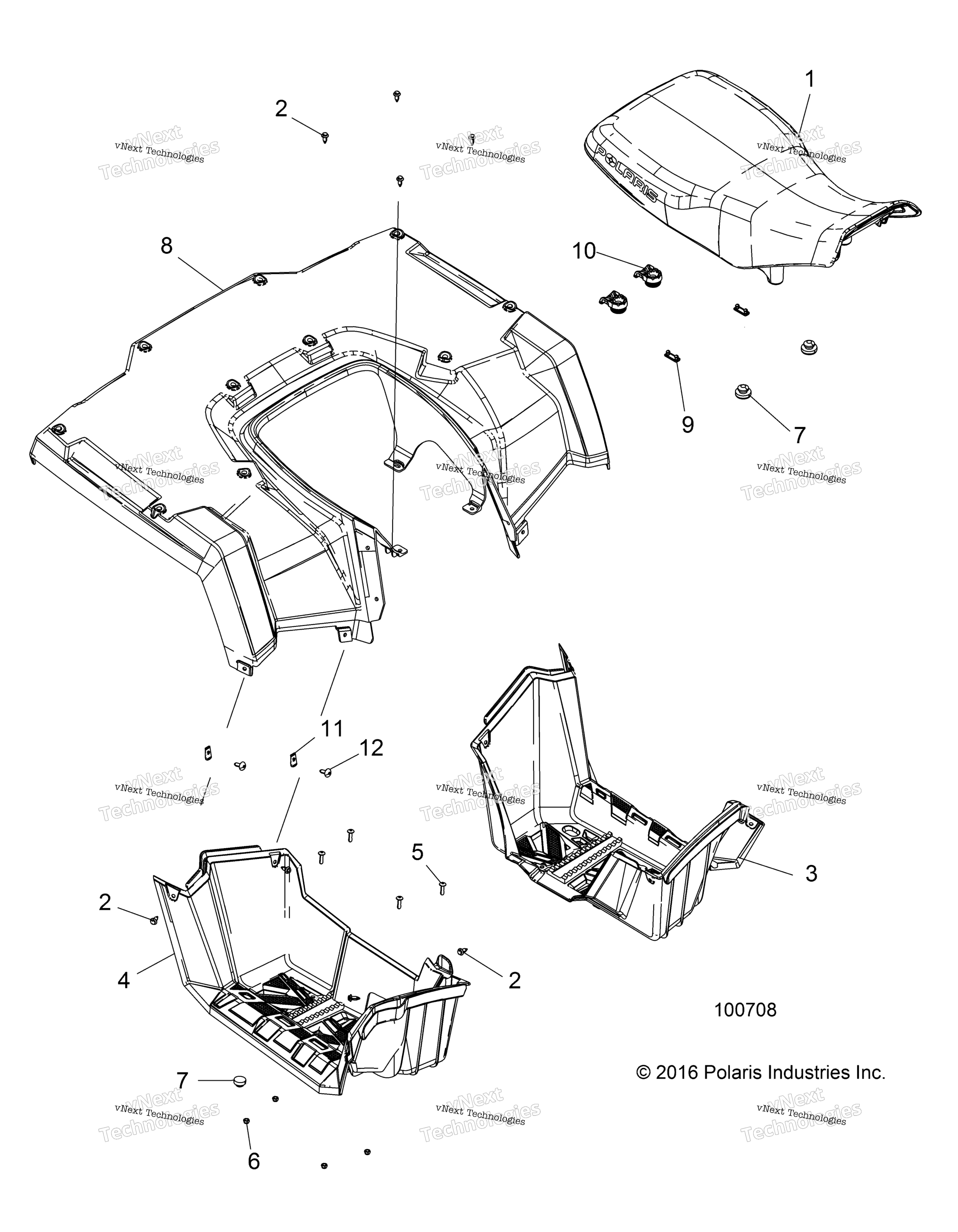 Body, задний Cab, сиденье & Footwells A17ses57c1 / C2 / C7 / Cl / E1 / E2 / E7 / El / Set57c1 / C2 / E1 / E2
