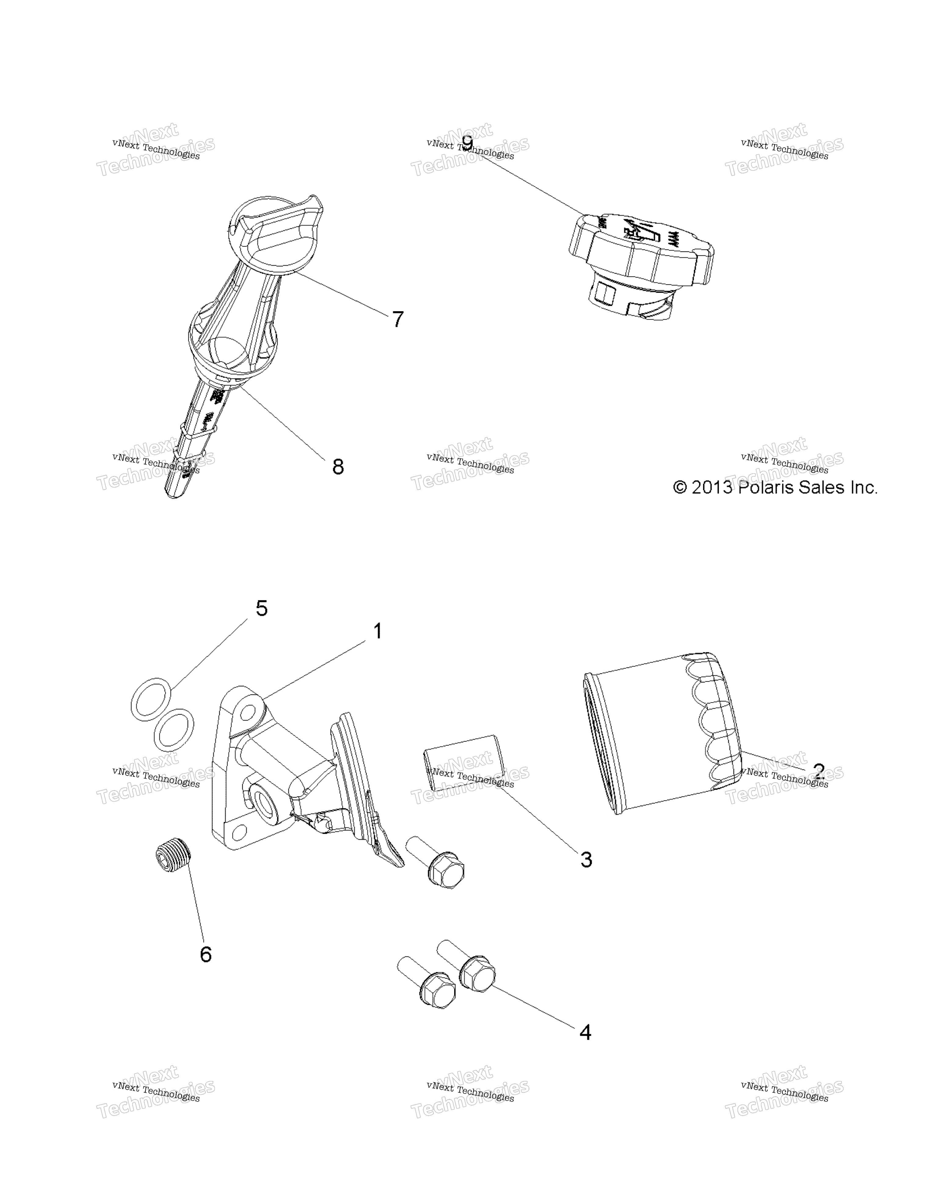 Engine, масляный фильтр & Dipstick A17ses57c1 / C2 / C7 / Cl / E1 / E2 / E7 / El / Set57c1 / C2 / E1 / E2