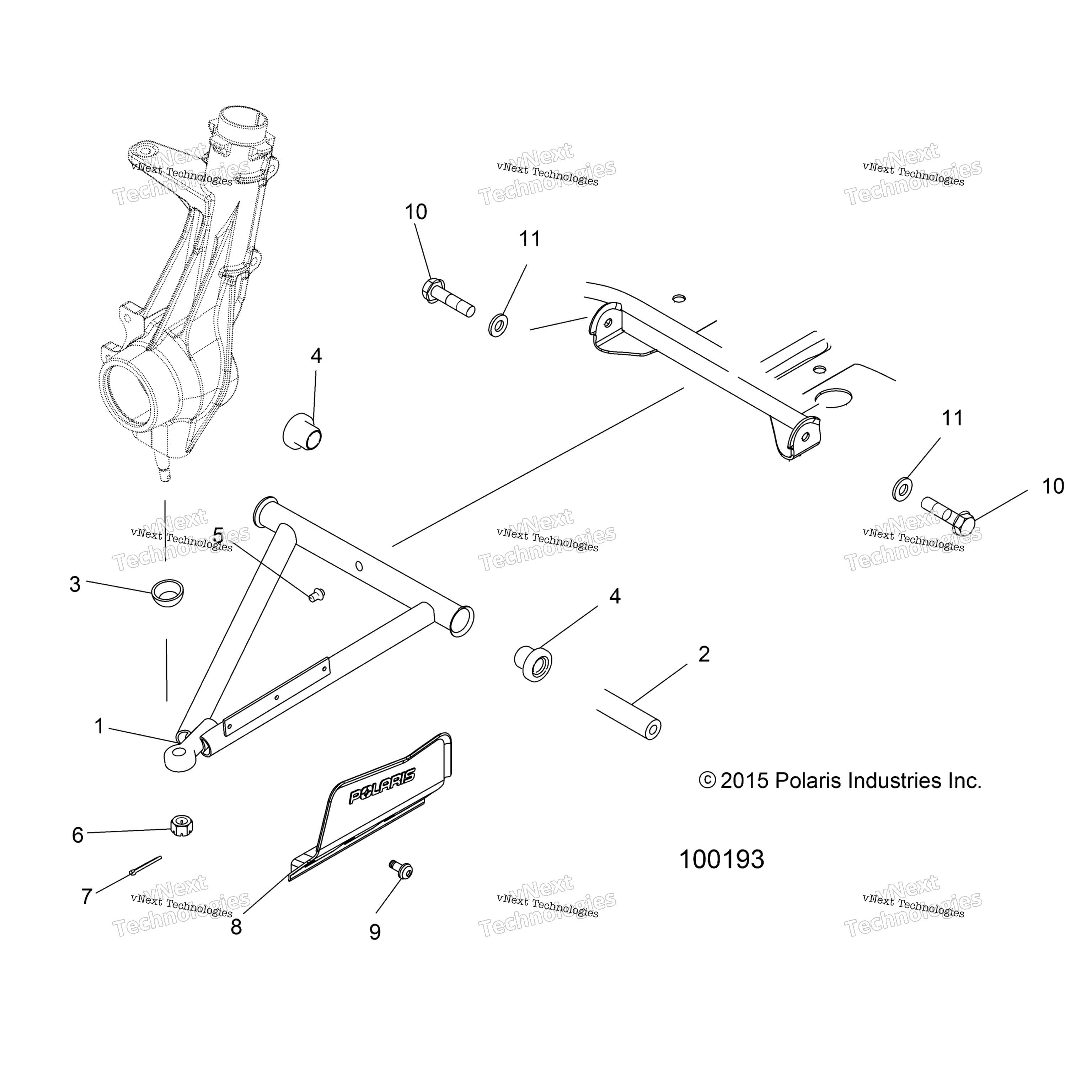 Suspension, рычаг & стойка крепление A17ses57c1 / C2 / C7 / Cl / E1 / E2 / E7 / El / Set57c1 / C2 / E1 / E2