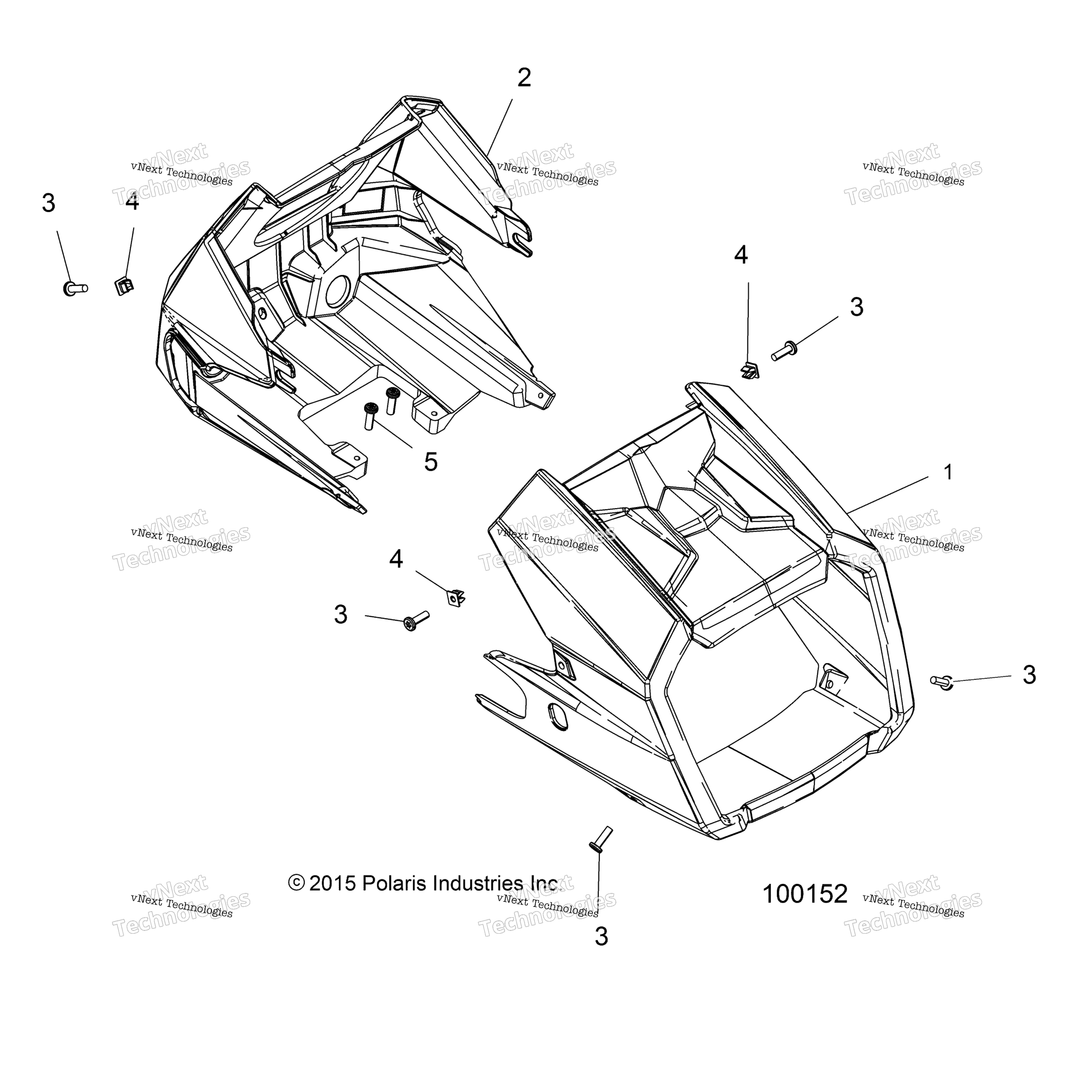 Body, Headlight Pod A18ses57c1 / C2 / C5 / C7 / E1 / E5 / E7 / P57c1 / T57c1 / C7 / E1 / E7