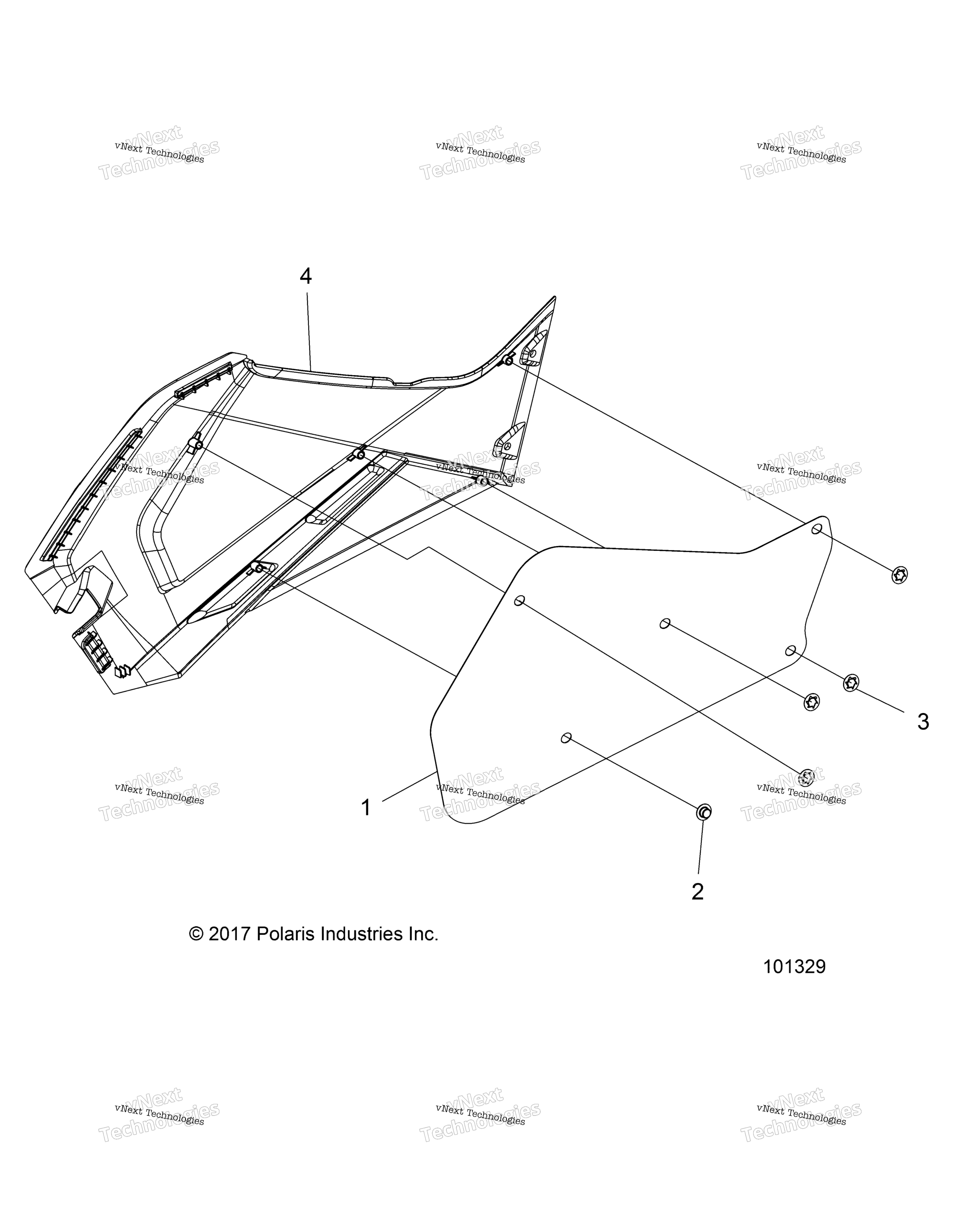 Body, Right Hand Side панель Heat Shield и Hardware 1 Up A18ses57c1 / C2 / C5 / C7 / E1 / E5 / E7 / P57c1 / T57c1 / C7 / E1 / E7