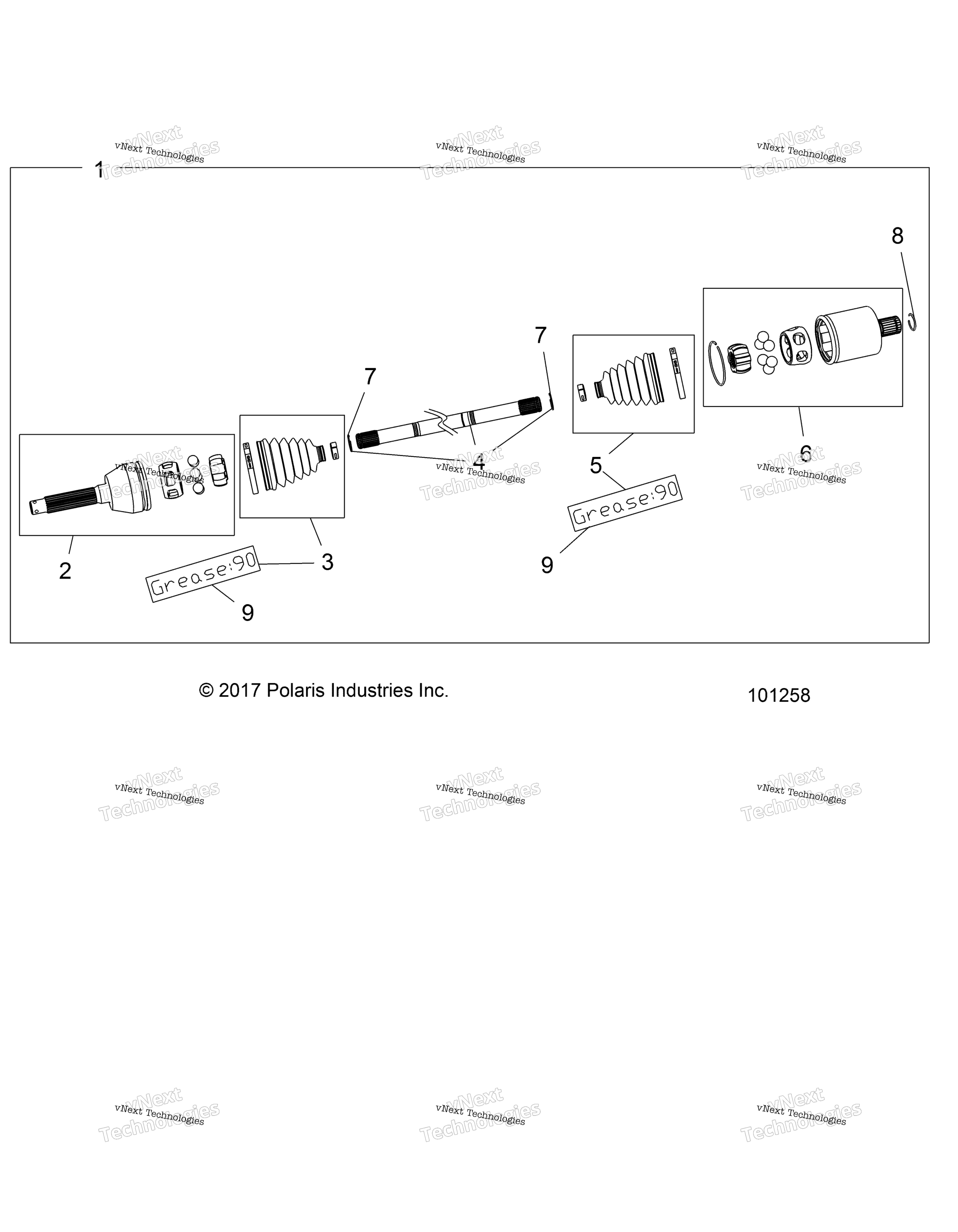 Привод Train, Front Drive Shaft A18ses57c1/C2/C5/C7/E1/E5/E7/P57c1/T57c1/C7/E1/E7