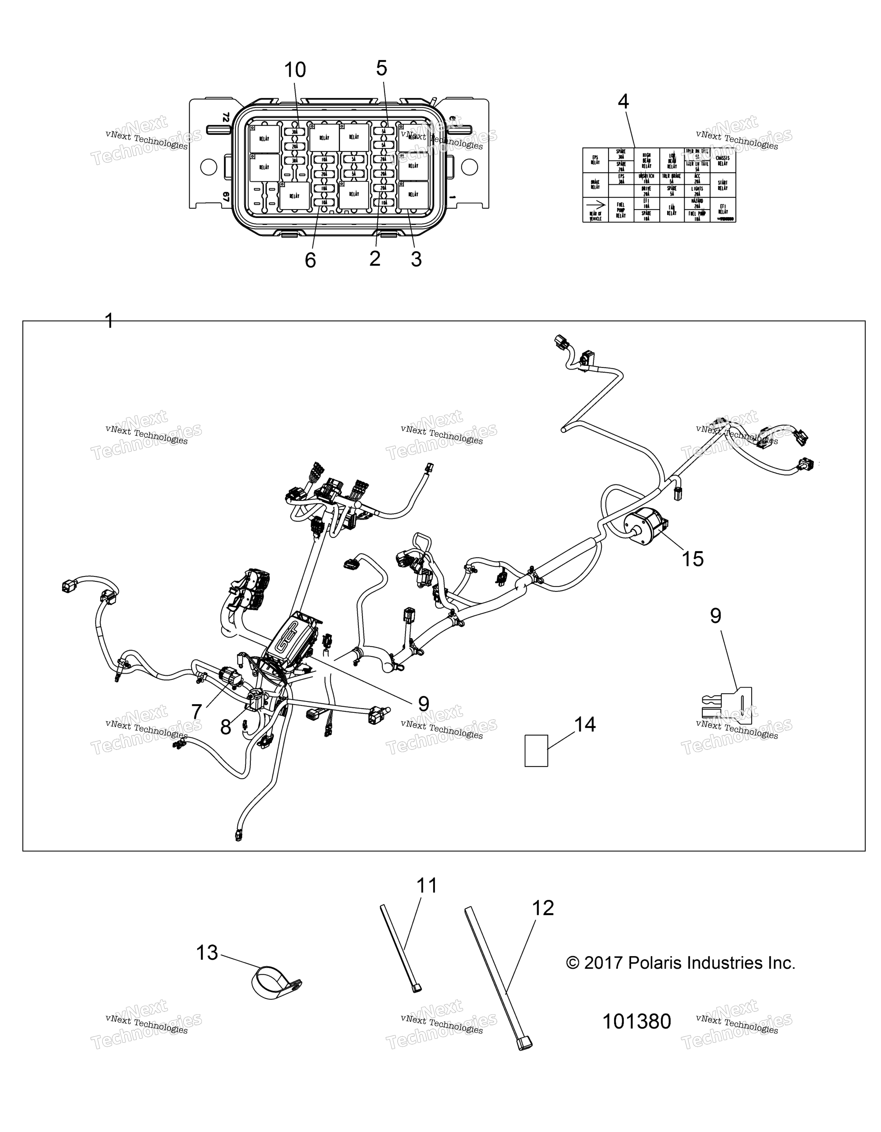 Электрооборудование, жгут проводов A18ses57c1/C2/C5/C7/E1/E5/E7/P57c1/T57c1/C7/E1/E7
