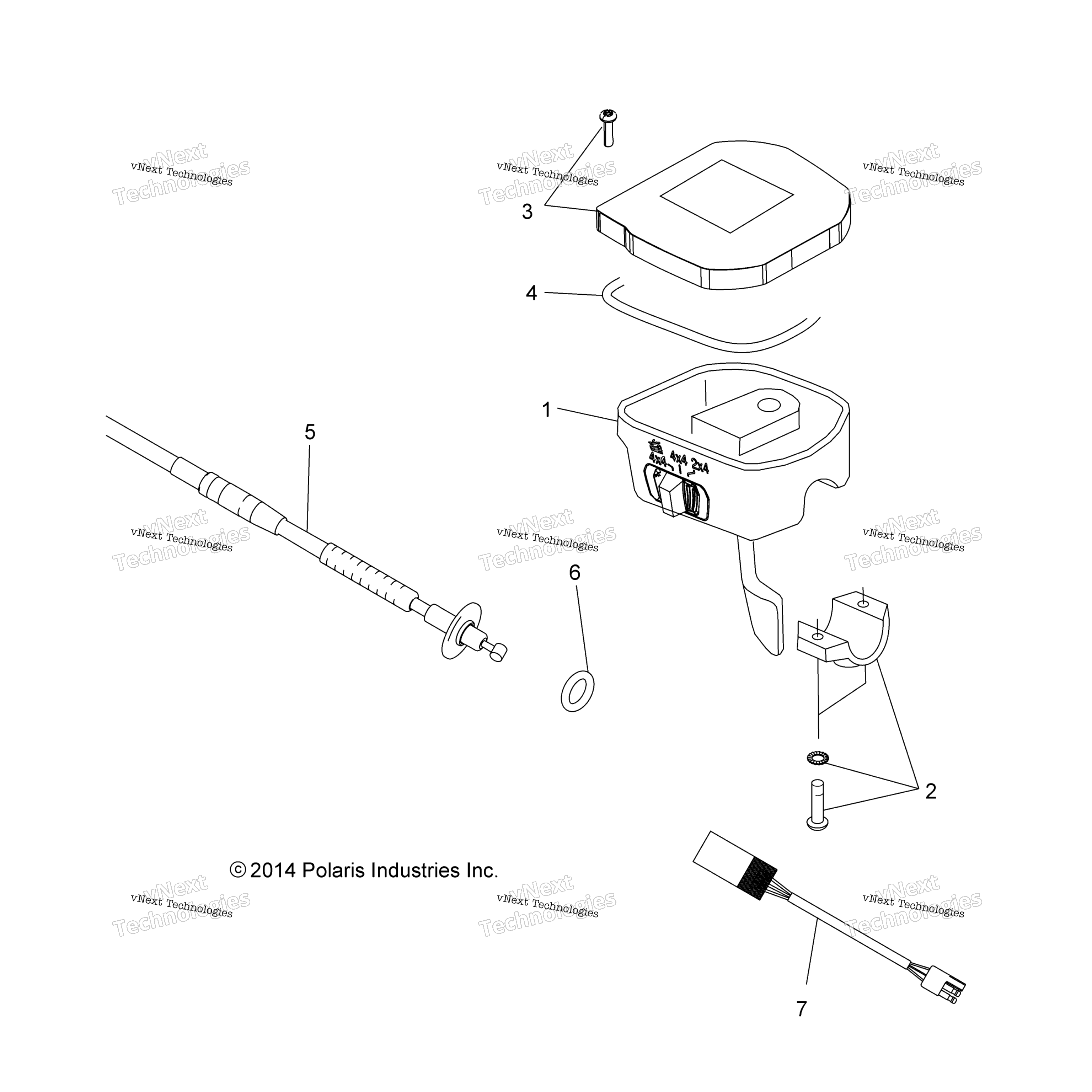 Steering, Controls, Throttle Asm. & Cable A18shd57b9 / E57bb / E57bs