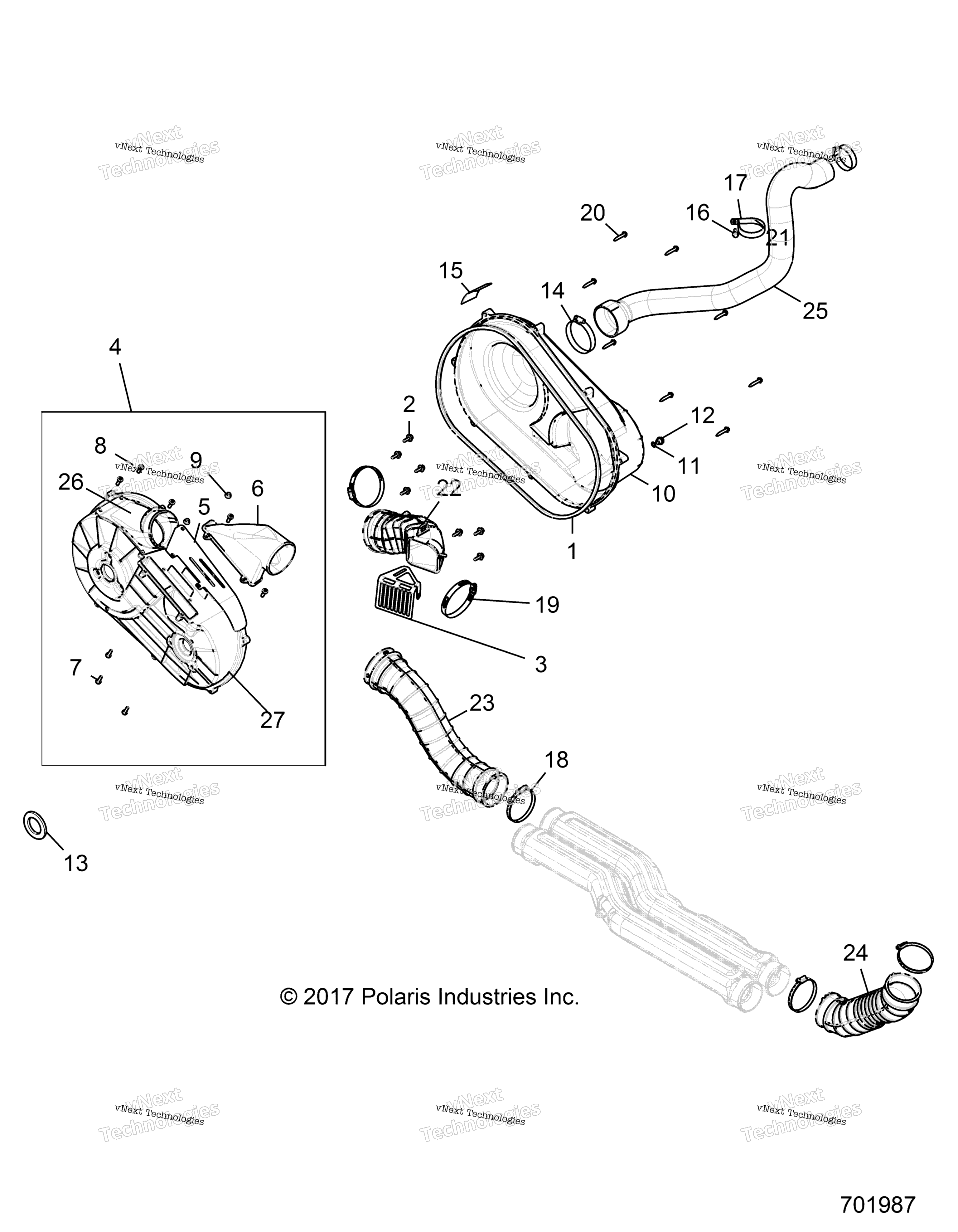Трансмиссия, крышка сцепления And Ducting R19rge99a2/Ear/Ebr/Uaf/Ubf/Uam/Ubm/Ua9/Ub9/Ual/Ubl/Kak/Kbk
