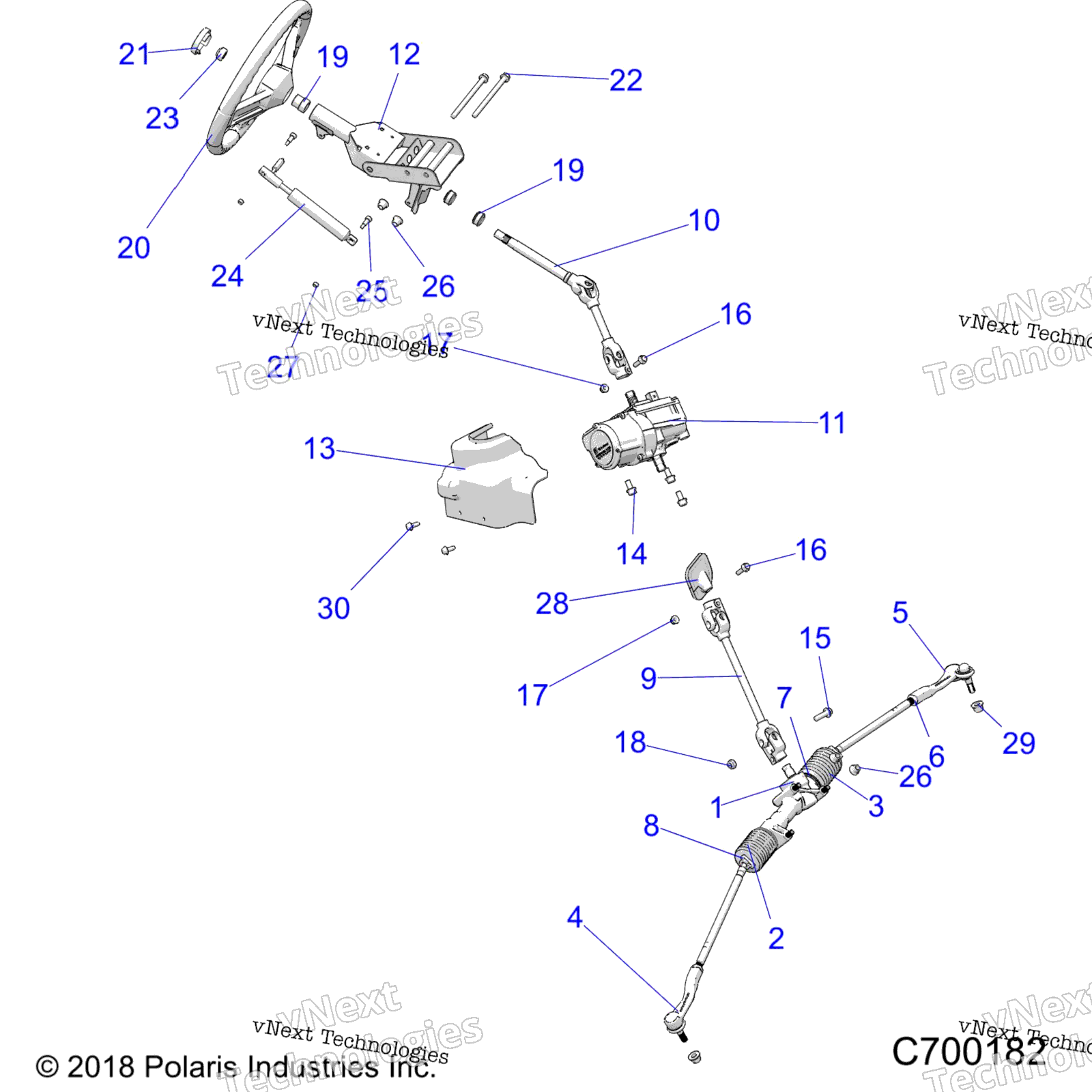 Steering, рулевое управление Asm. R19rge99a2 / Ear / Ebr / Uaf / Ubf / Uam / Ubm / Ua9 / Ub9 / Ual / Ubl / Kak / Kbk