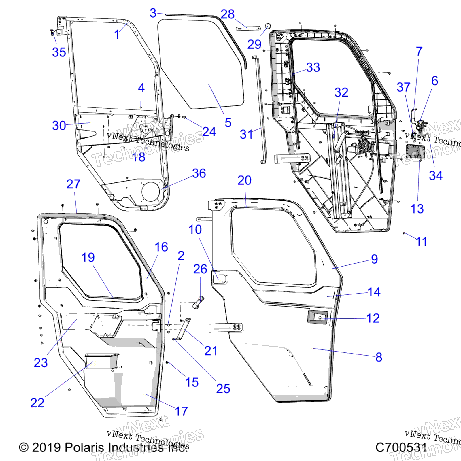 Body, Door / Wndw, Prem, передний Full Power