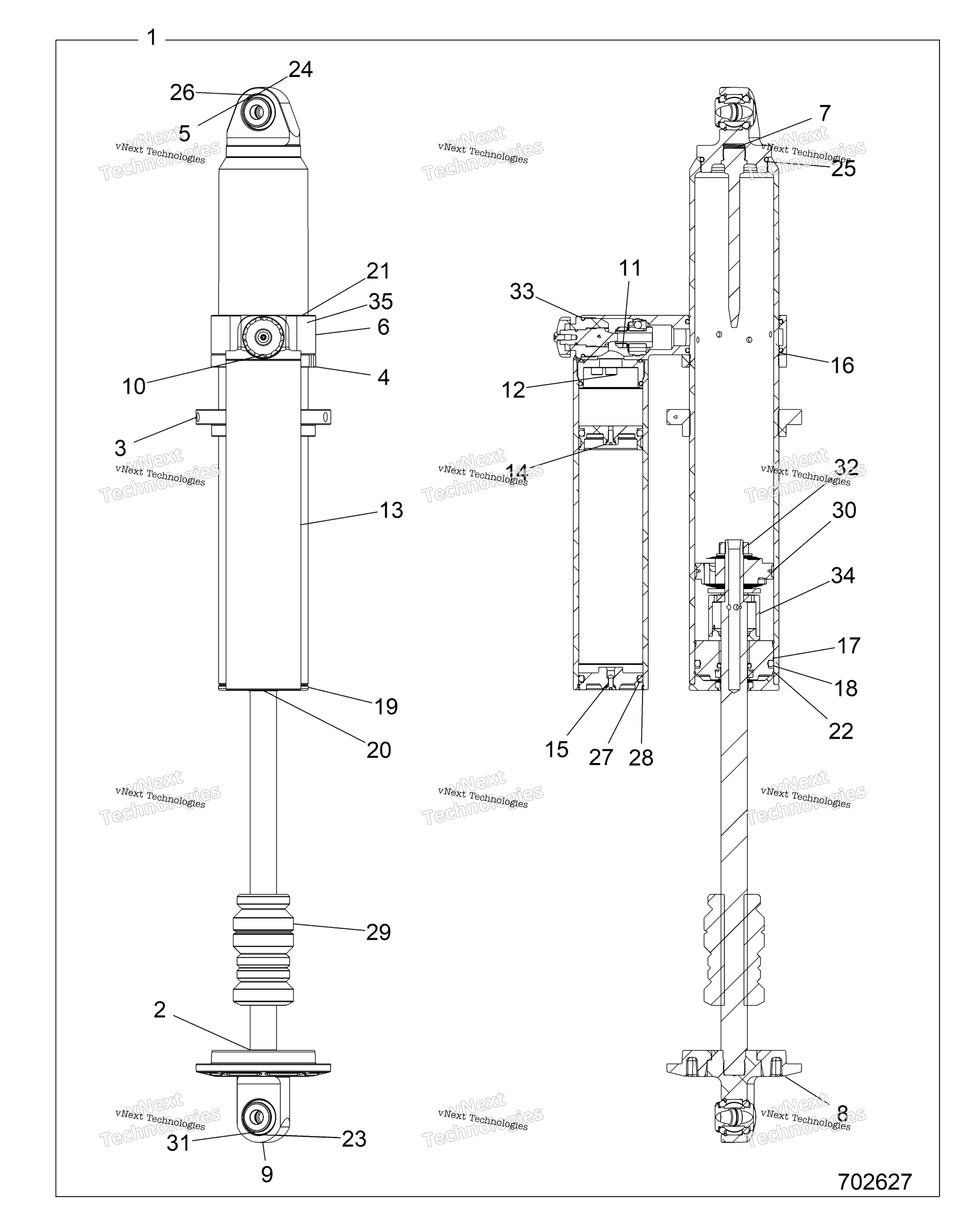 Подвеска, задний амортизатор Z20pae92ac/Bc/F92ac/Lc