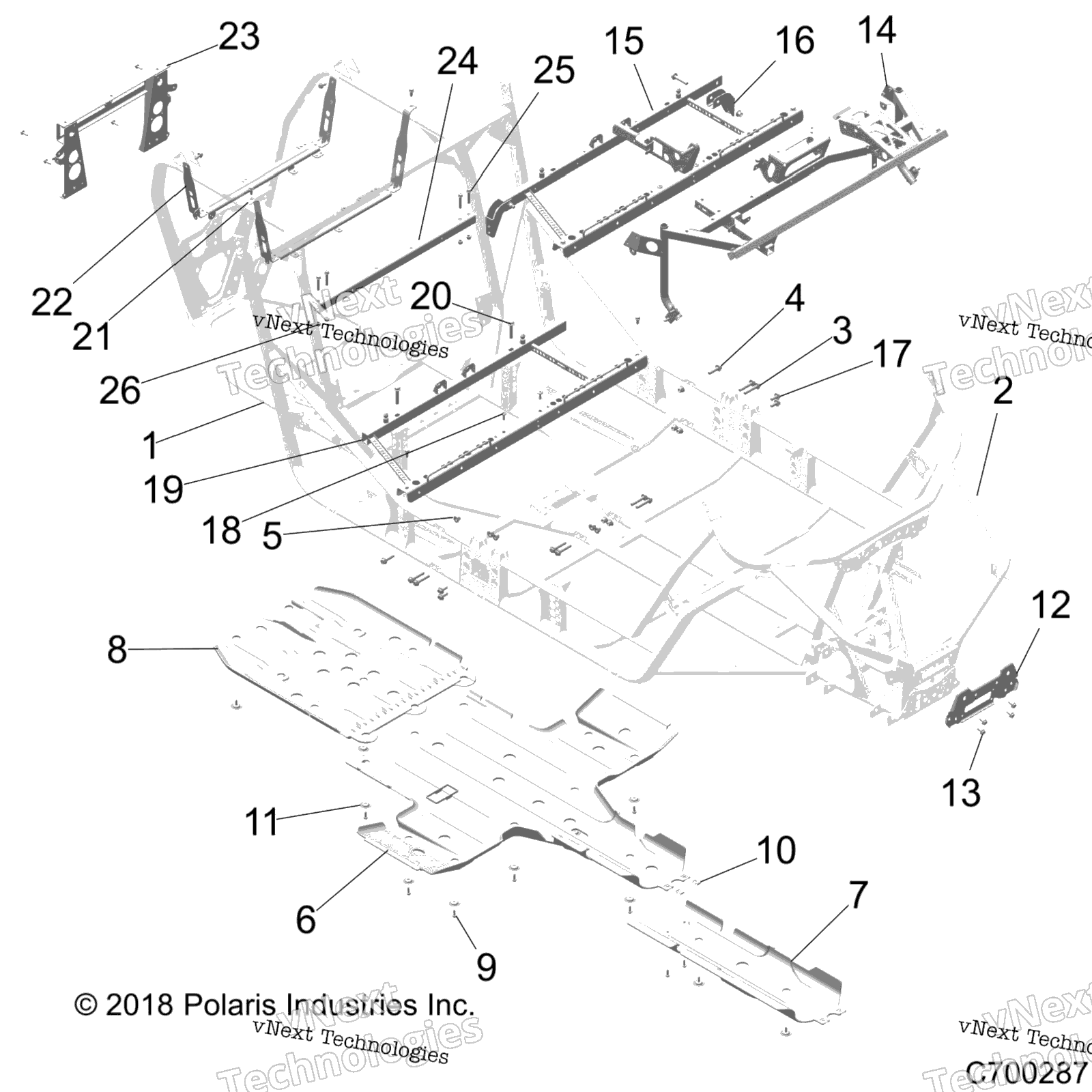 Шасси, основная рама And Skid Plates Z19vfe99ad/Bd/Ak/Bk/An/Bn/Ld/K99ad/Bd/Ak/Bk/An/Bn/Lk/Le/L99ac/Bc/M99al