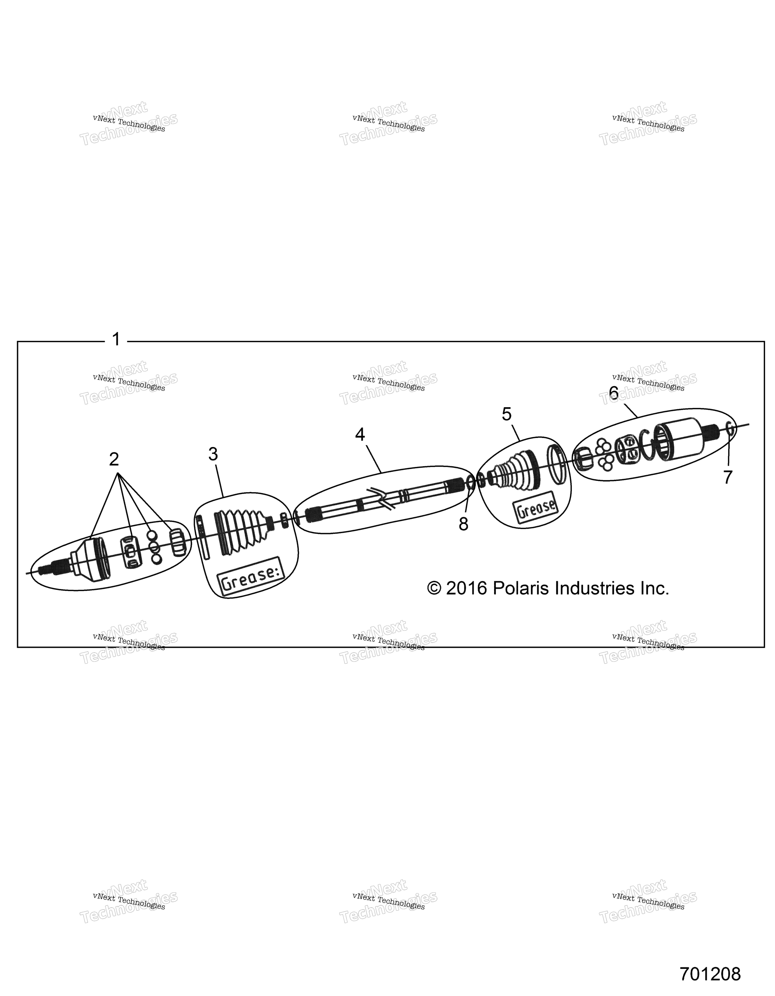 Привод Train, Half Shaft, Front Z19vfe99ad/Bd/Ak/Bk/An/Bn/Ld/K99ad/Bd/Ak/Bk/An/Bn/Lk/L99ac/Bc (701208)