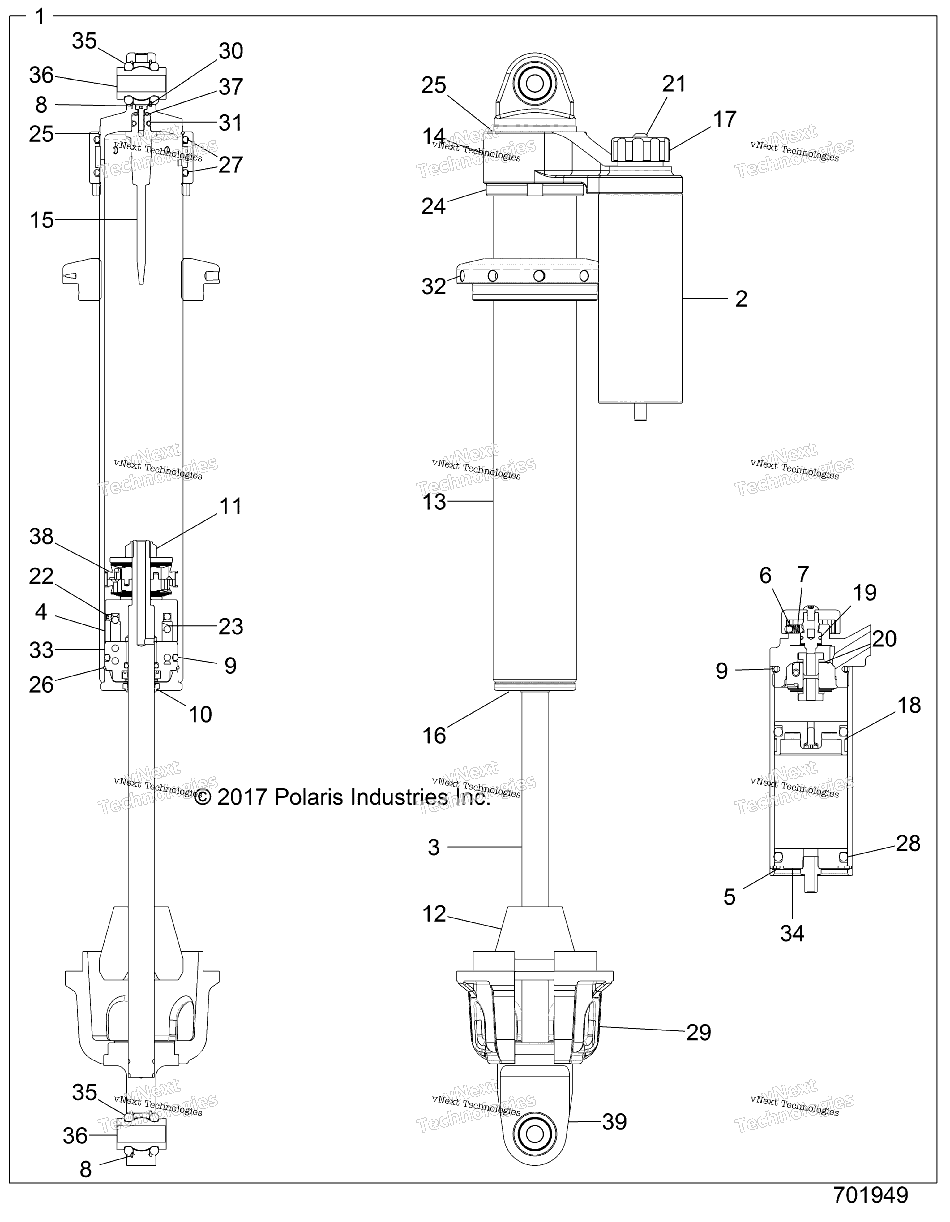Подвеска, передний амортизатор Internals Z19vfe99ld/Kle/Lk