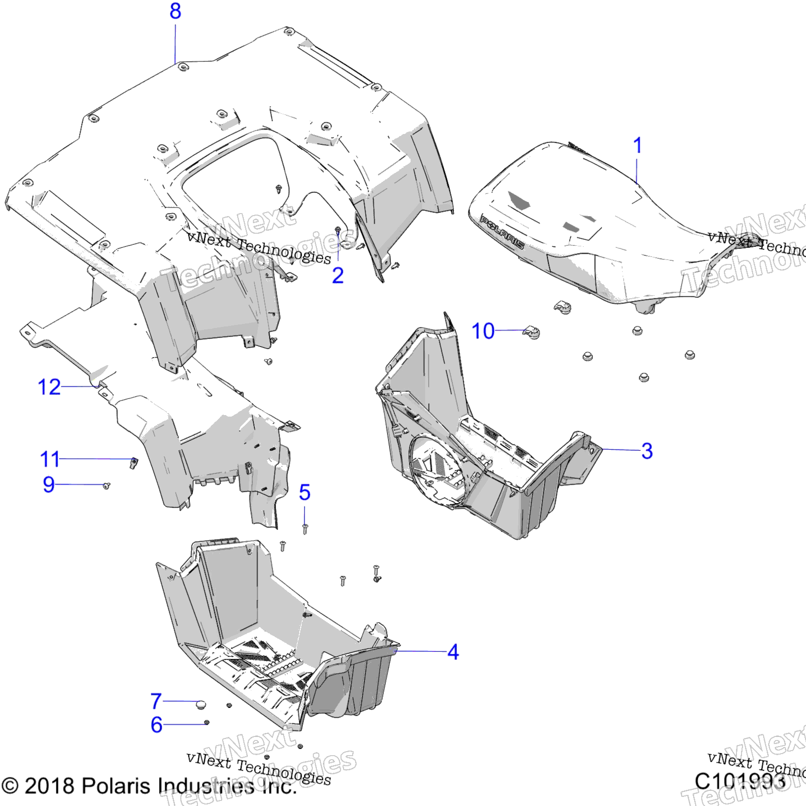 Body, задний Cab, сиденье & Footwells A20sef57c1 / S57c1 / C2 / C5 / C9 / Ck / Cy / F1 / F2