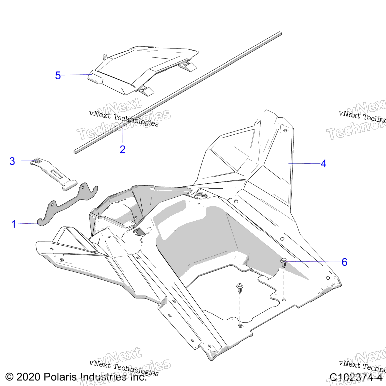 Body, Storage, задний C1023744)