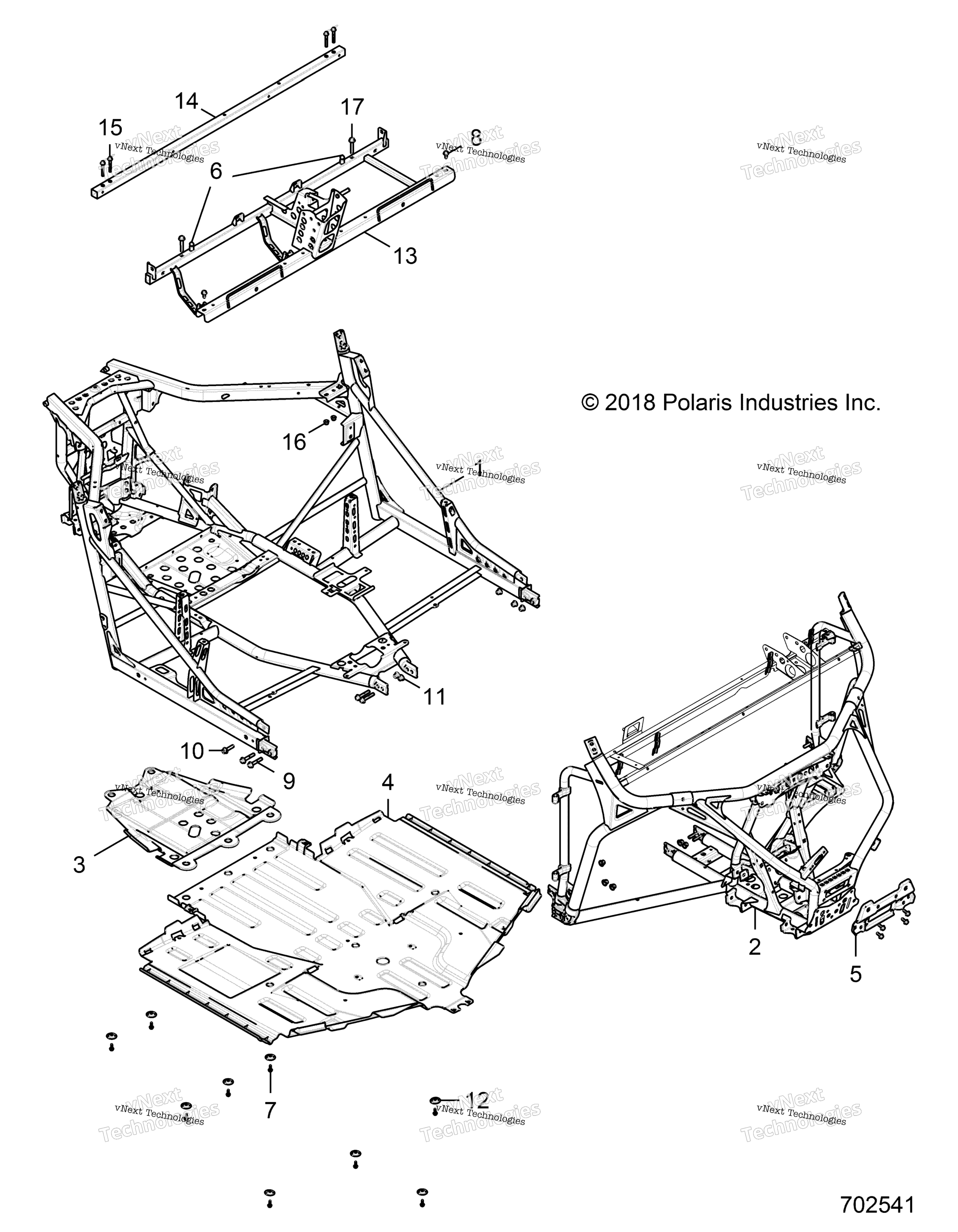 Шасси, основная рама And Skid Plates