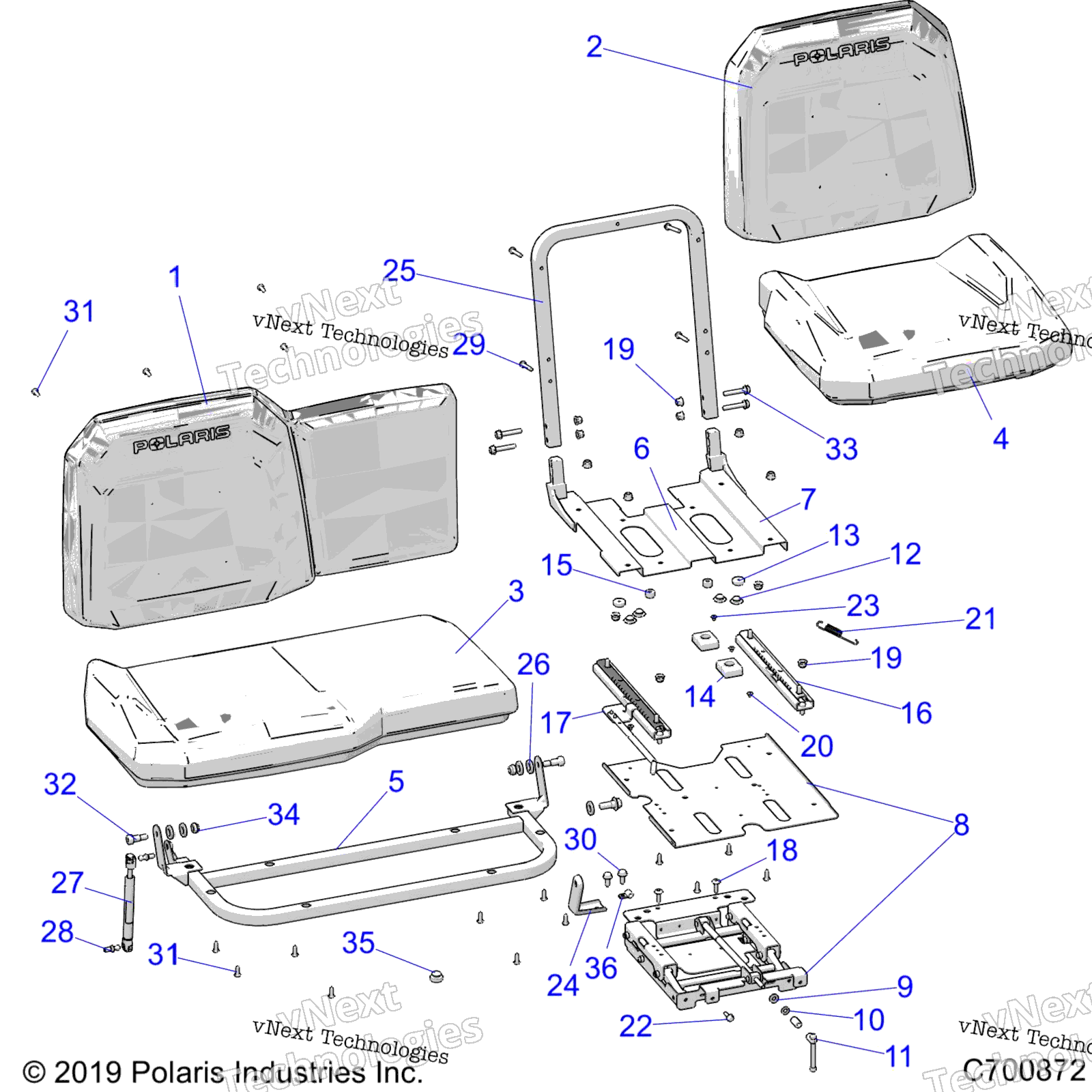 Кузов, сиденье Asm. And Slider R20rrs99c1/C9/Ck/P99cf