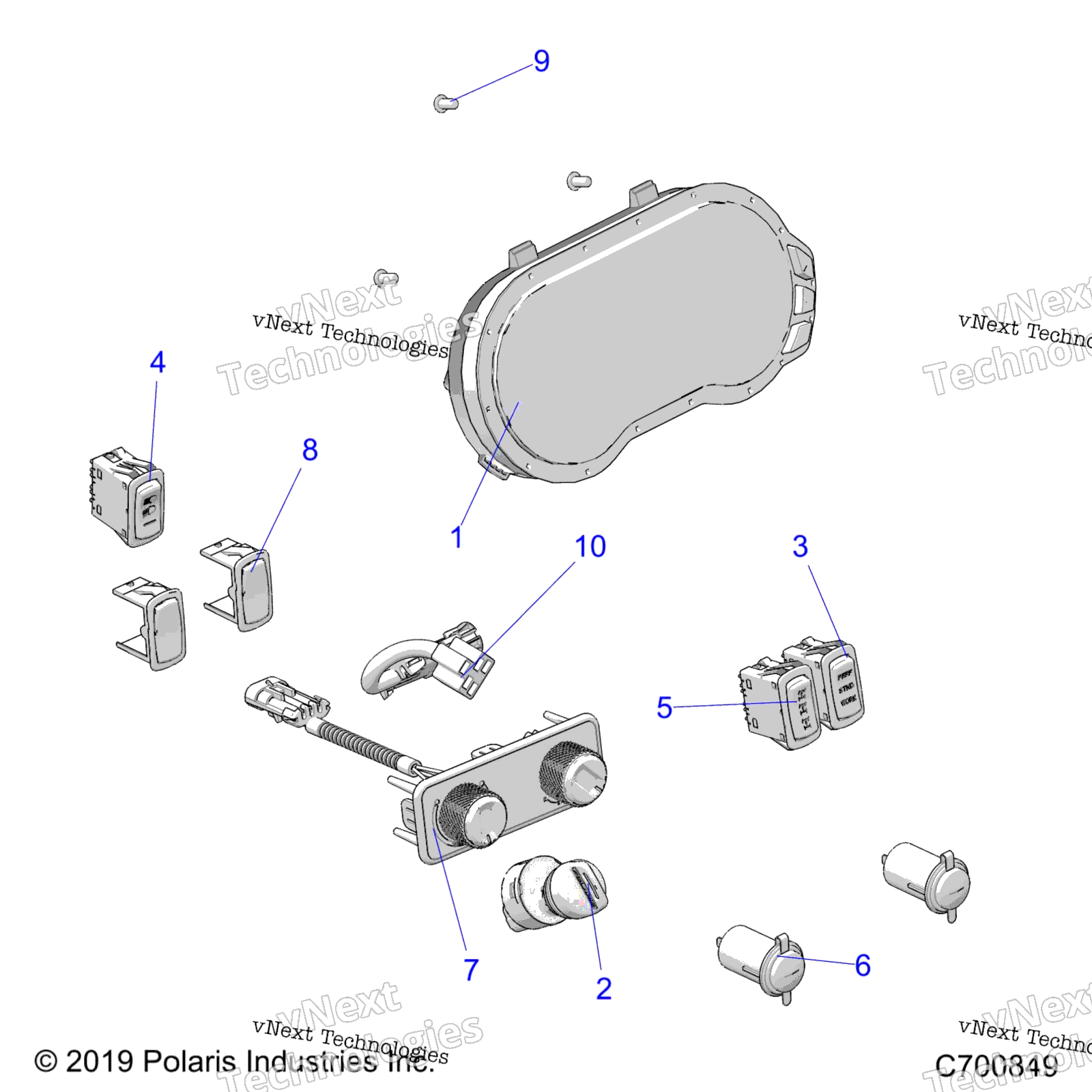 Electrical, панель Instruments (C700849