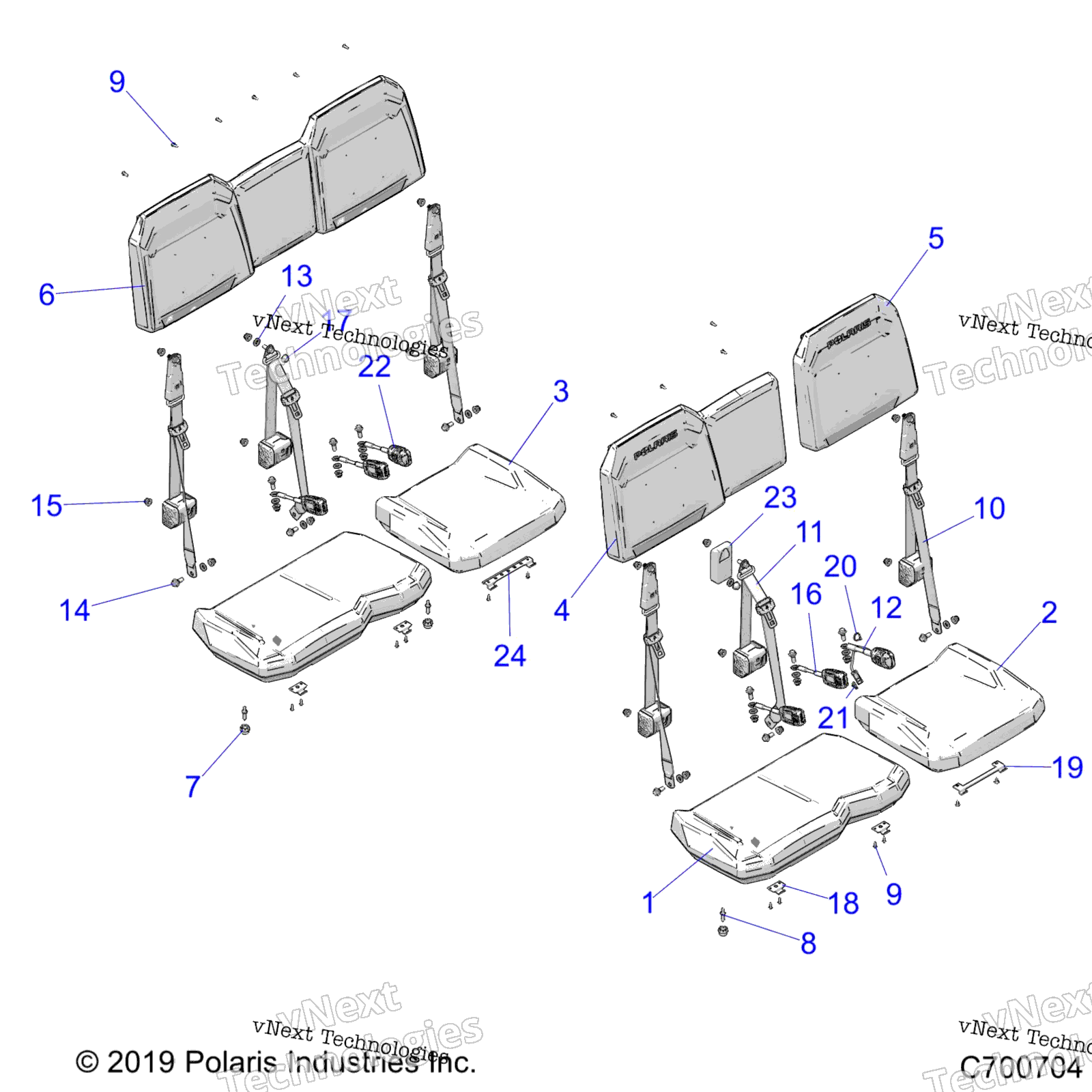 Body, Seat, 60 / 40