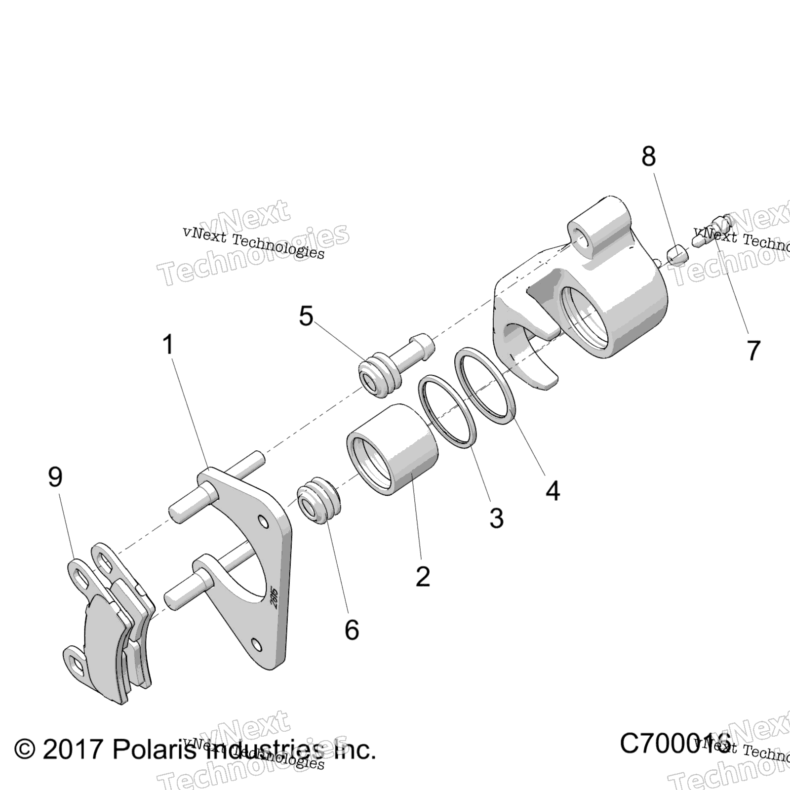 Тормоза, задний суппорт R20taa99a1/A7/B1/B7/E99a1/A7/A9/Am/As/Az/B1/B7/B9/Bm/Bs/Bz