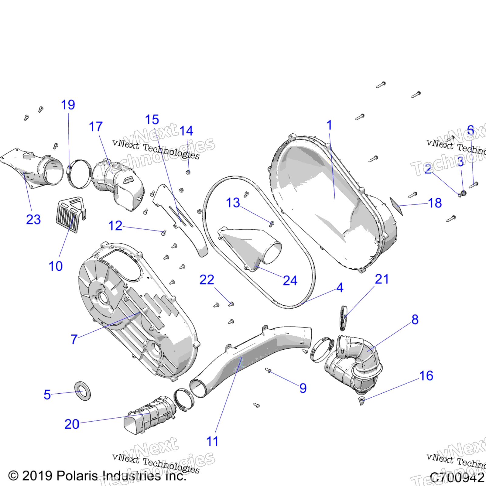 Трансмиссия, крышка сцепления & Ducting R20taa99a1/A7/B1/B7/E99a1/A7/A9/Am/As/Az/B1/B7/B9/Bm/Bs/Bz