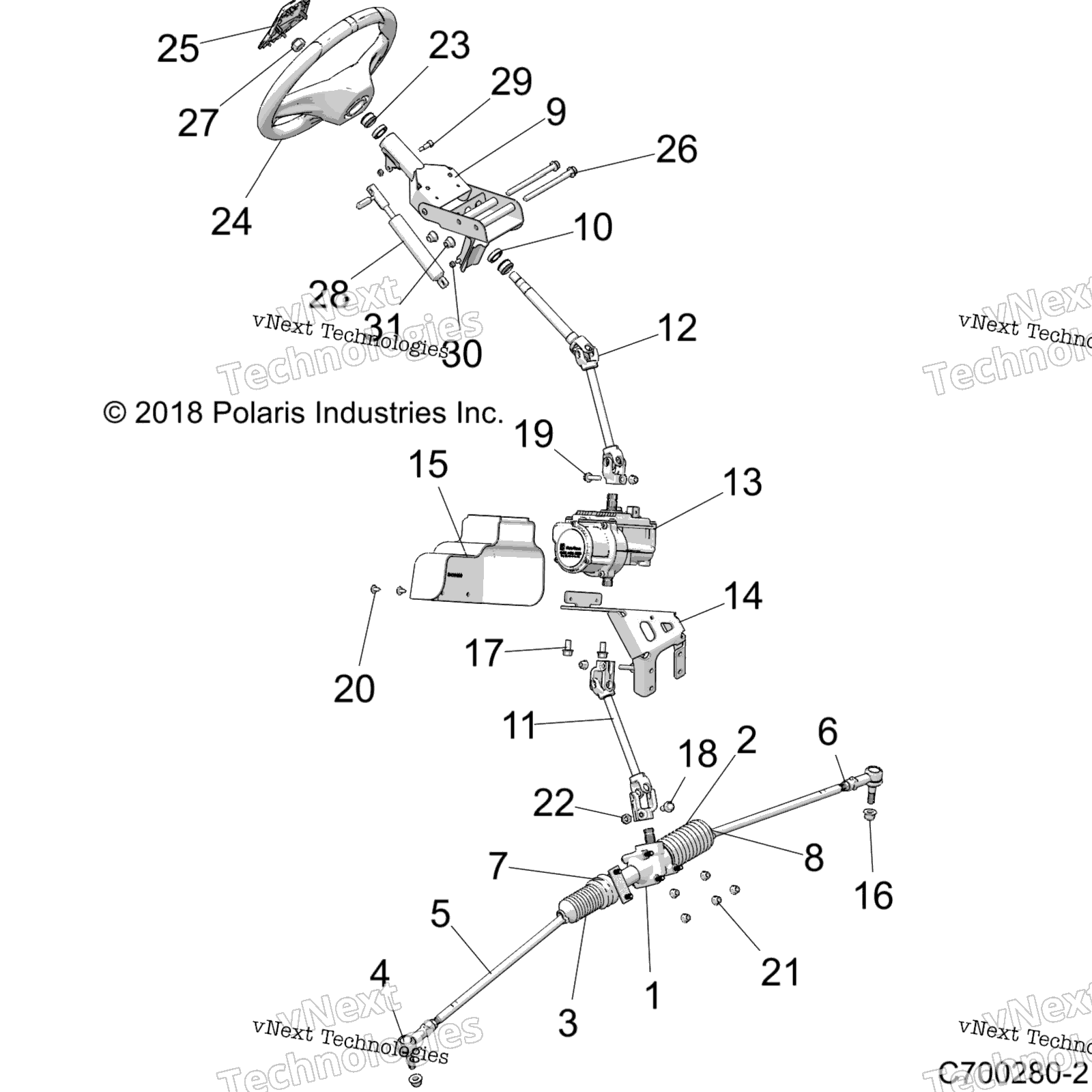 Steering, Power рулевое управление Asm. Z20nam99al / R99az / Bz