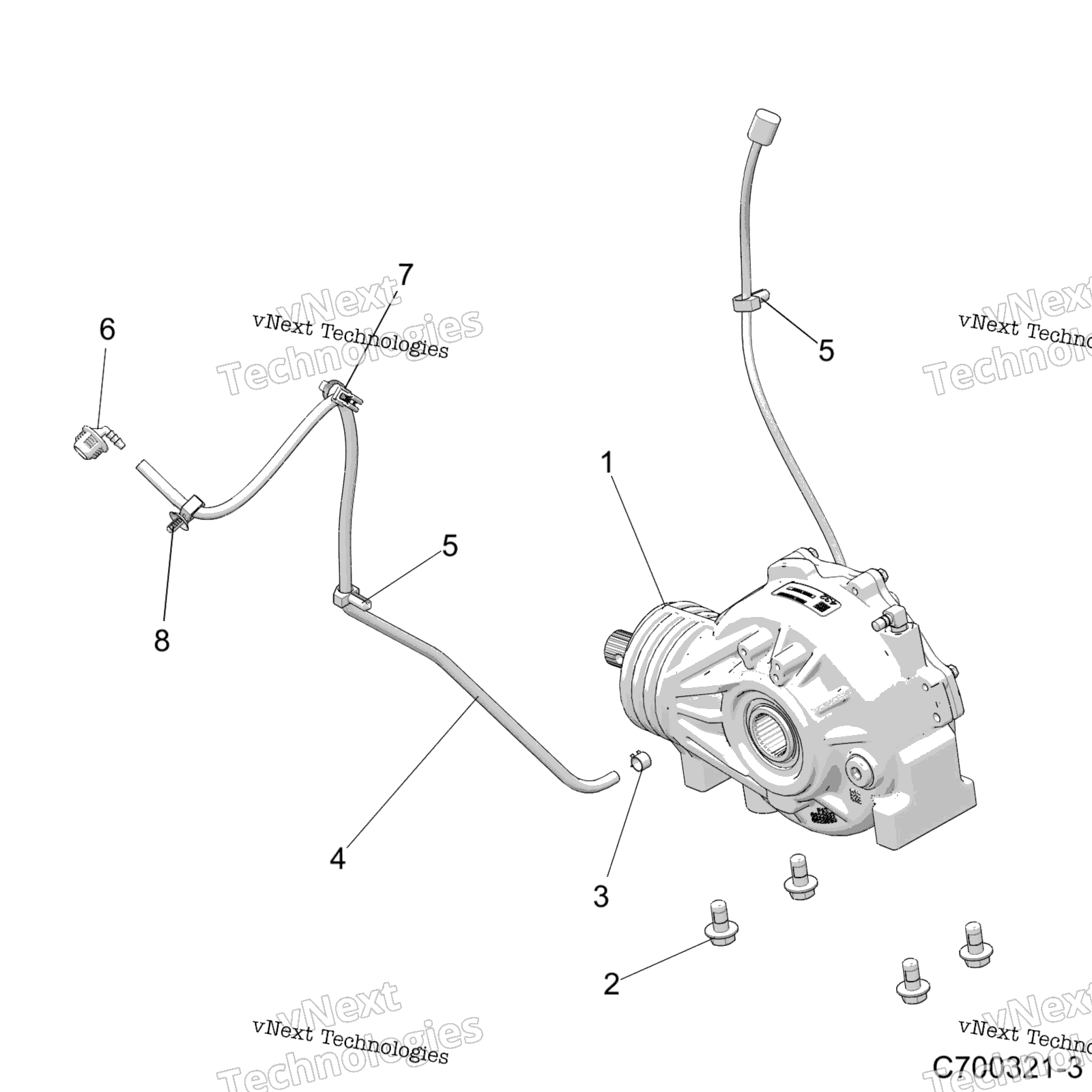 Трансмиссия, передний редуктор Mounting Z20nae92al/Ar/Bl/Br/F92al/Ar