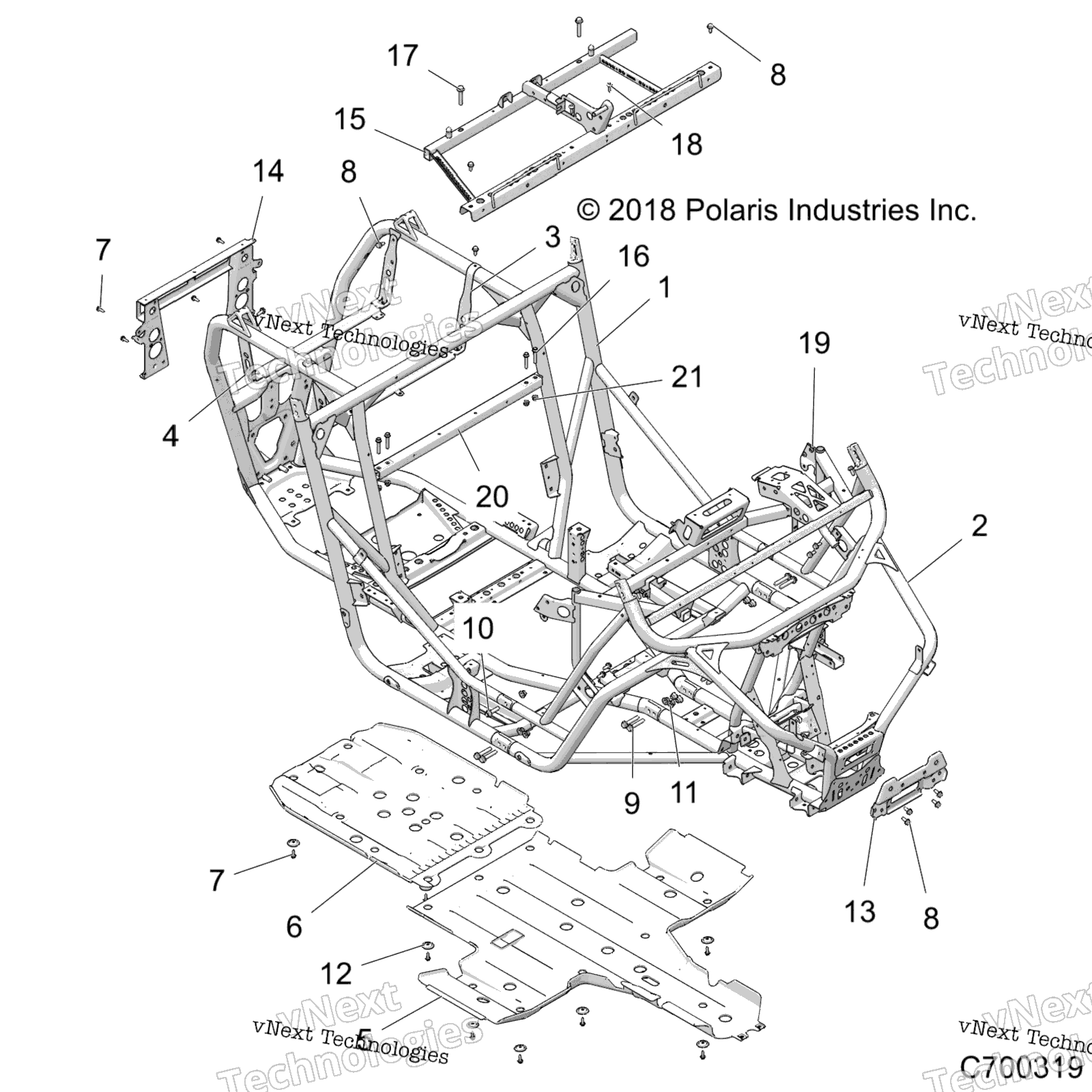 Шасси, основная рама And Skid Plates Z20nae92al/Ar/Bl/Br/F92al/Ar