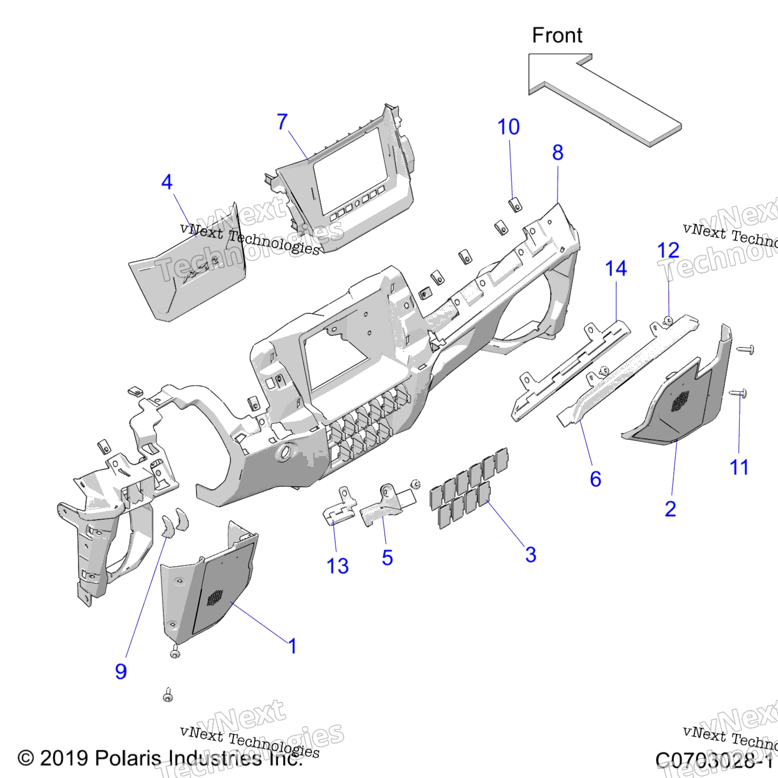 Кузов, панель приборов Lower Z20r4_92Ac/Bc/Ae/Be/Ak/Bk/Ar/Br/Ah/Bh/At/Bt/Le/Lt/Lc