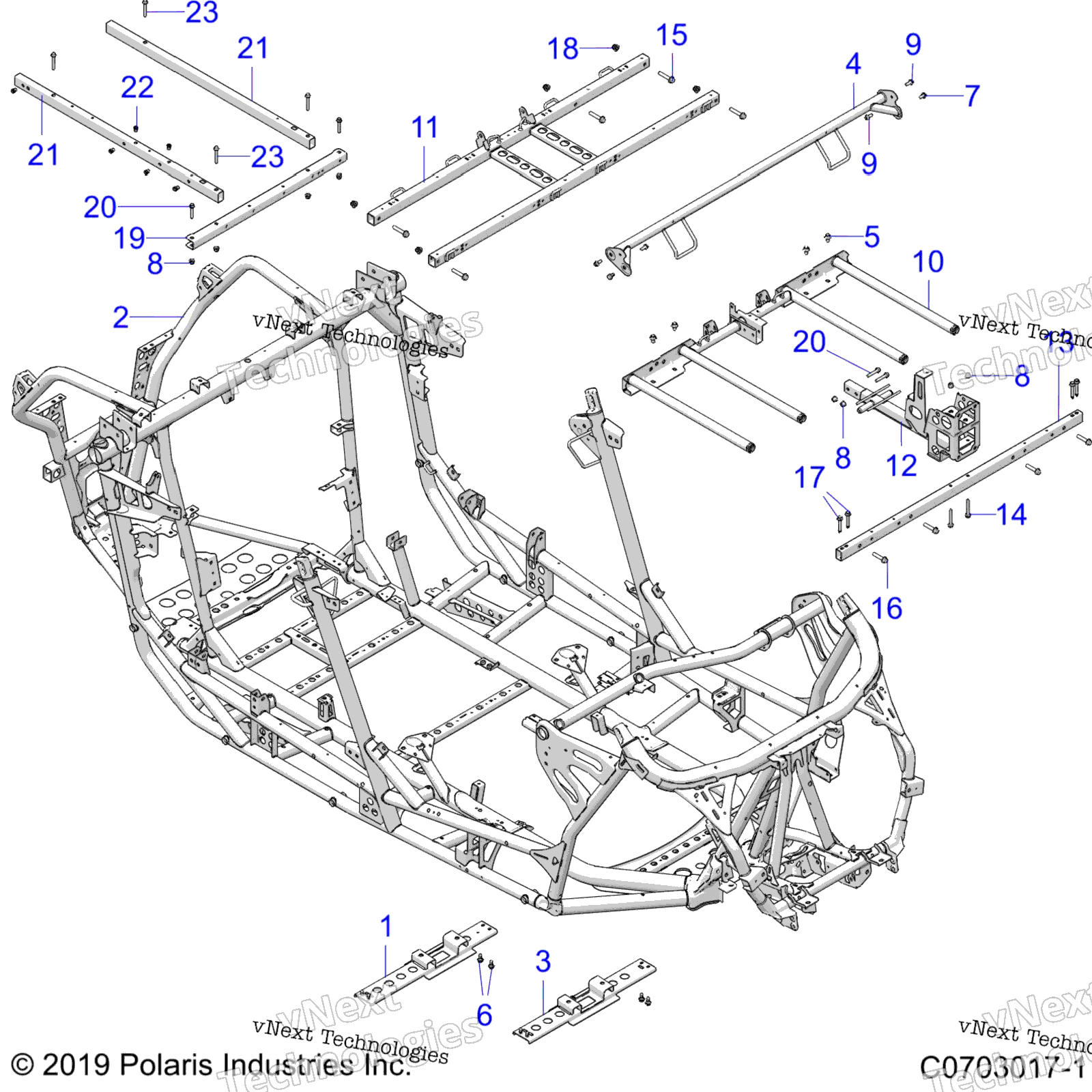 Шасси, основная рама Z20r4_92Ac/Bc/Ae/Be/Ak/Bk/Ar/Br/Ah/Bh/At/Bt/Le/Lt/Lc