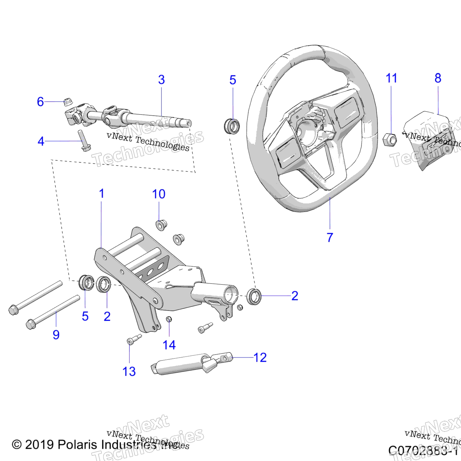 Steering, Upper, Standard Z20rae92ah / Bh / At / Bt